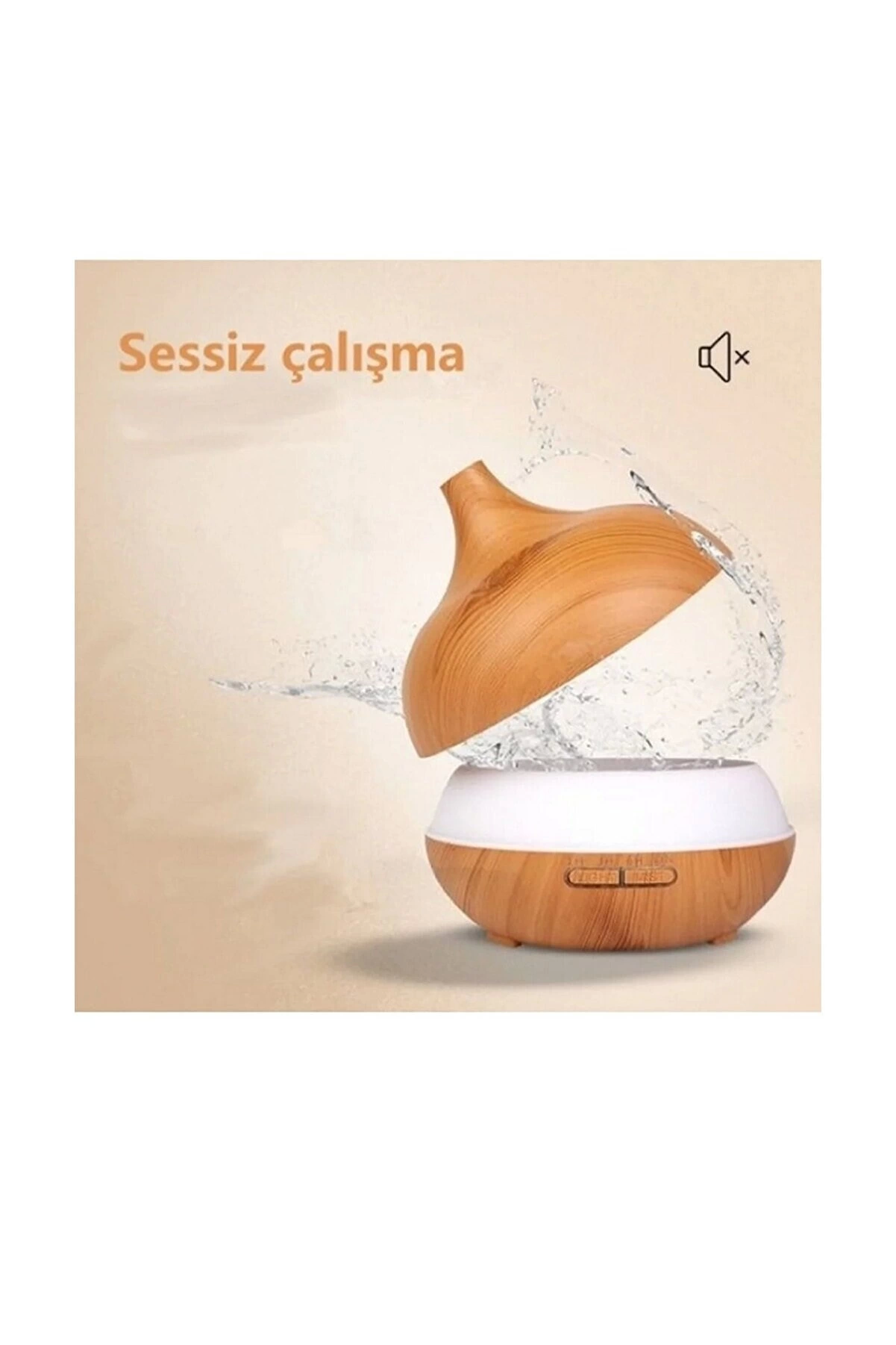 Hava Nemlendirici 7 Led Işıklı Aromatik Oda Kokusu 550 Ml Kahve A