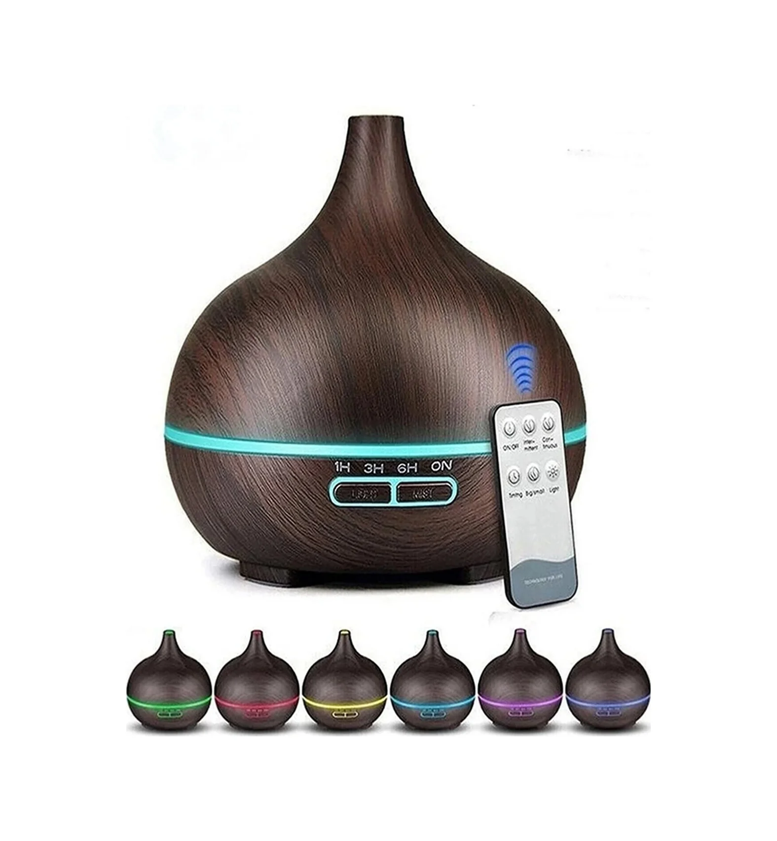 Hava Nemlendirici 7 Led Işıklı Aromatik Oda Kokusu 550 Ml Kahve Aroma Difüzörü Buhar Makinası Diğer