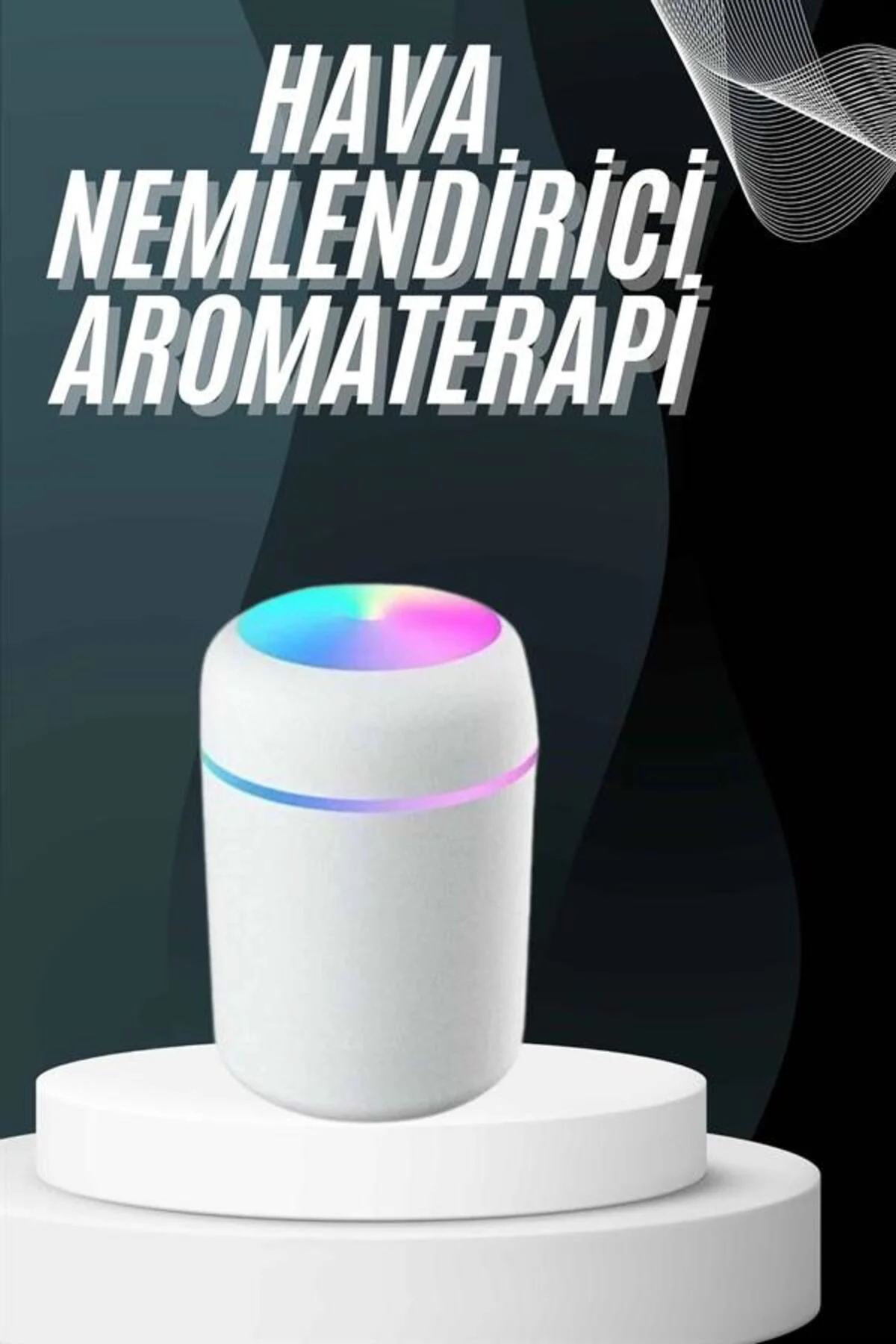 Hava Nemlendirici Buhar Makinesi Led Işıklı Usb Dekoratif Nemlendirici
