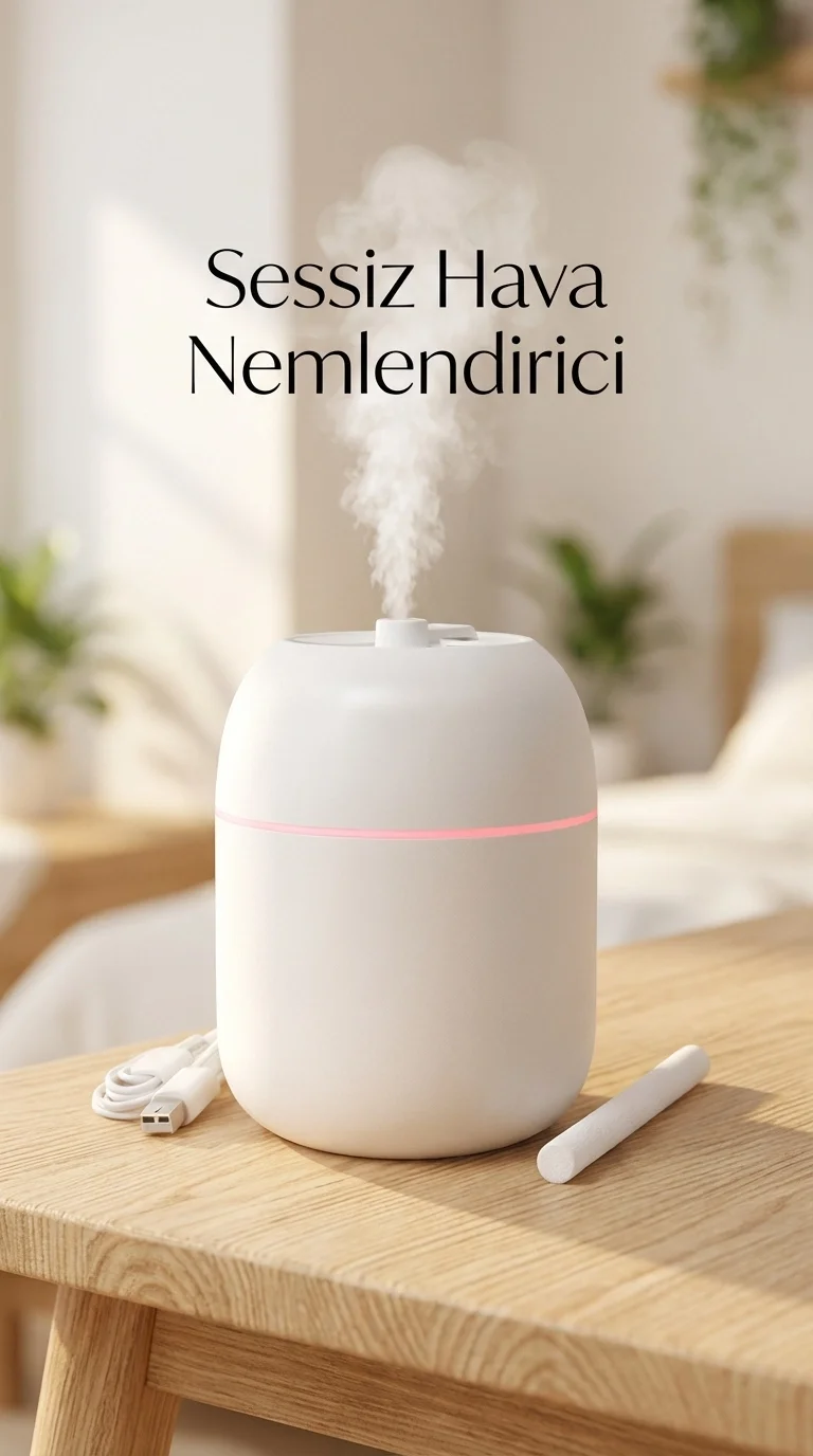 Hava Nemlendirici Buhar Makinesi 220ml Kapasiteli Uygun Boyutlu Ev ve Ofis Kullanımı