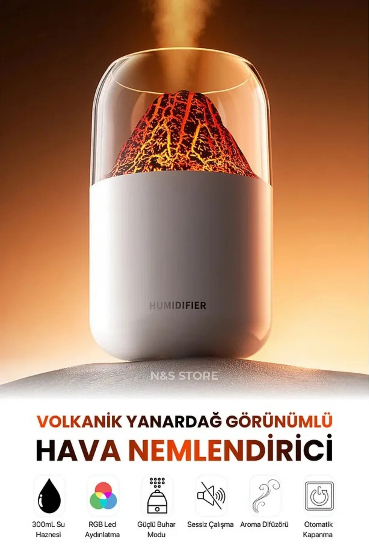 Hava Nemlendirici - Renk: Çok Renkli, Sıcak Soğuk Kullanımı: Soğuk, Özellik: Sulu