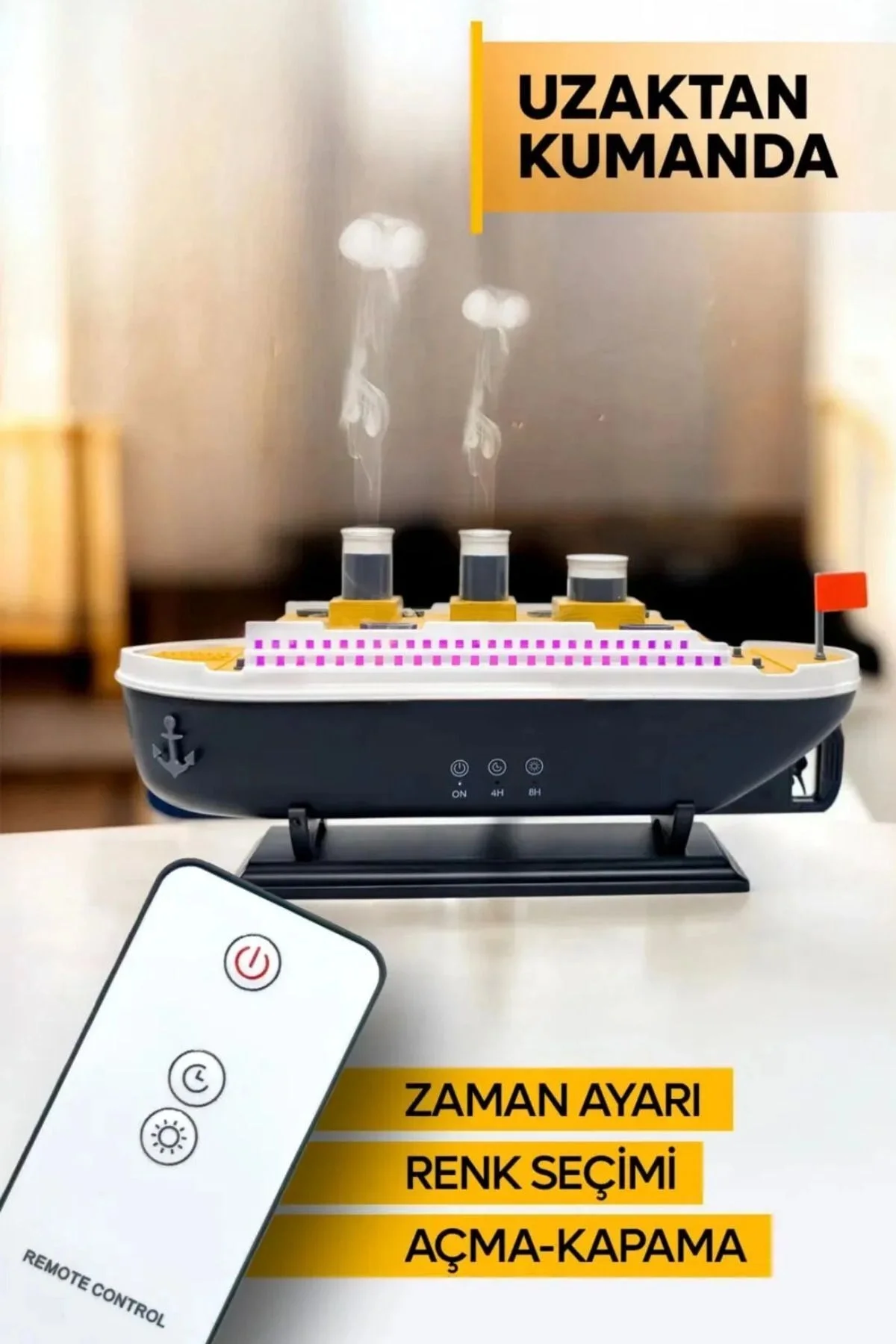 Hava Nemlendirici - Renk: Siyah, Sıcak Soğuk Kullanımı: Soğuk, Özellik: Hava, Frekans: 50 Hz / 60 Hz