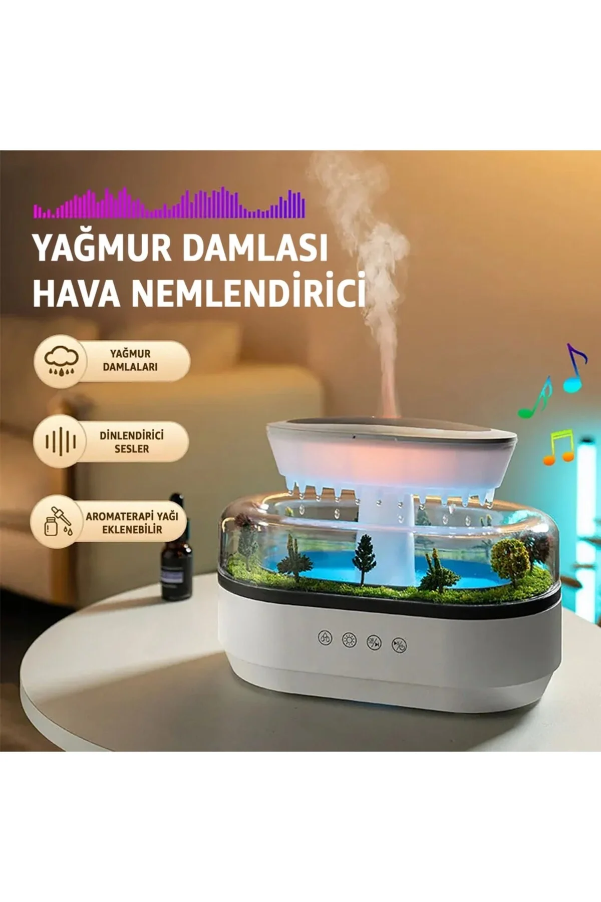 Hava Nemlendirici - Renk: Beyaz, Sıcak Soğuk Kullanımı: Sıcak - Soğuk, Özellik: Hava