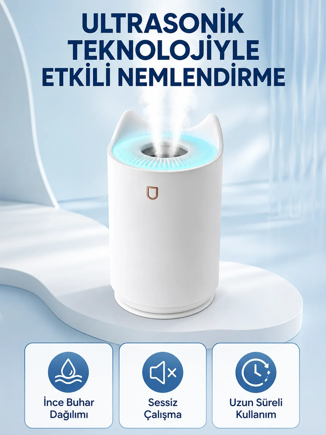 Hava Nemlendirici Ultrasonik Aroma Difüzör 7 Renk LED Işıklı Gece Lambası Fiyatı, Yorumları ve Özellikleri