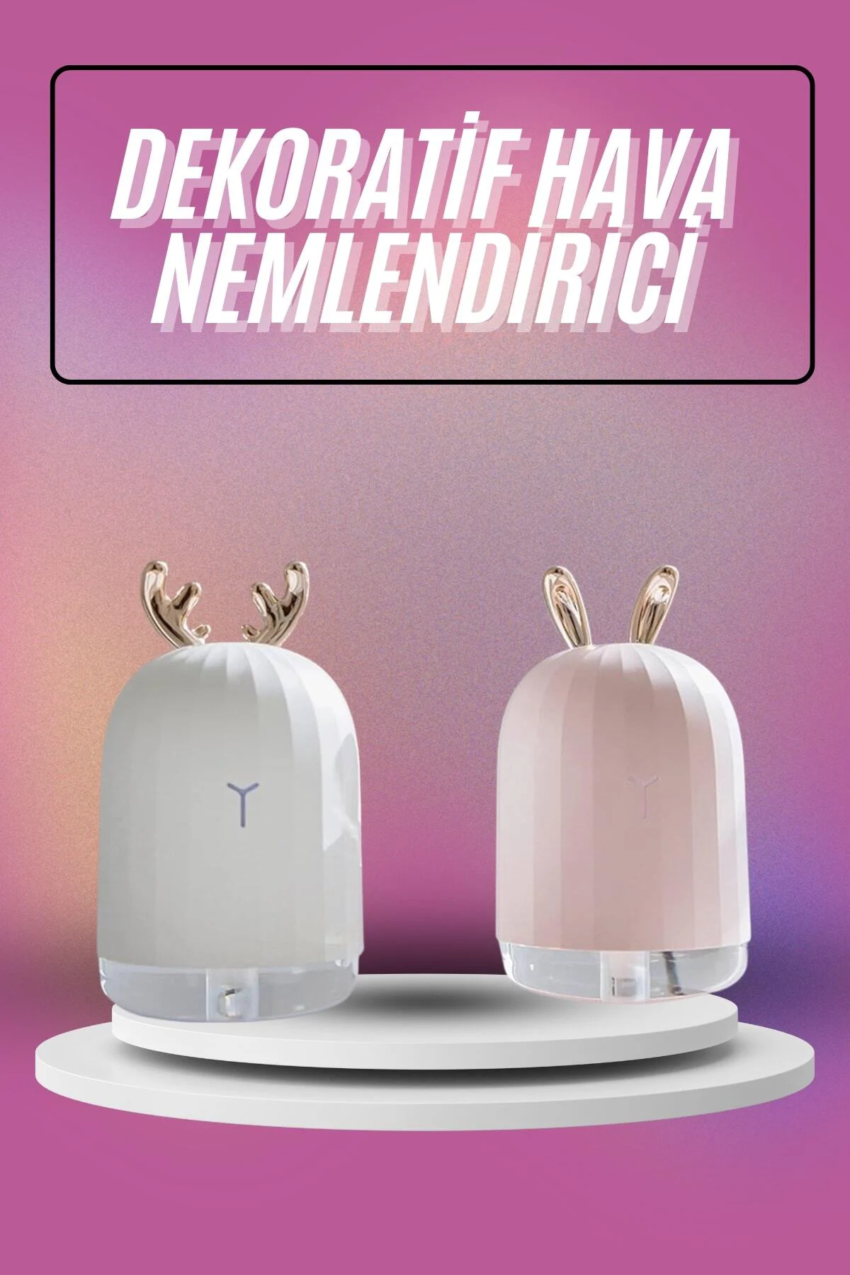 Hava Nemlendirici Ultrasonik Aromaterapi Difüzör Tavşan Nemlendir