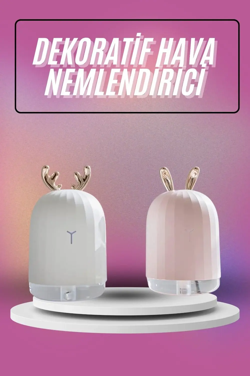 Hava Nemlendirici Ultrasonik Aromaterapi Difüzör Tavşan Nemlendir