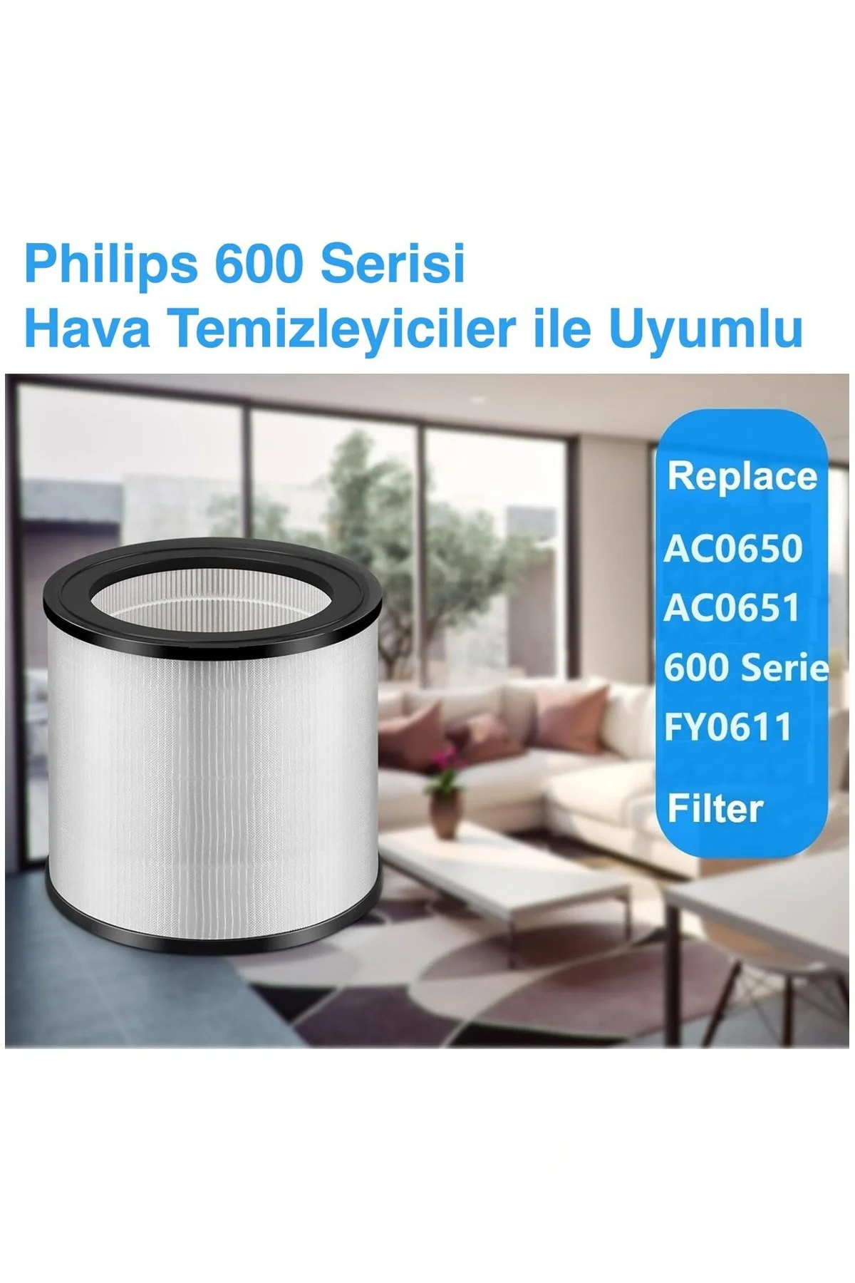 Hava Temizleyici Filtresi - 600 Serisi Uyumlu Hepa Filtre