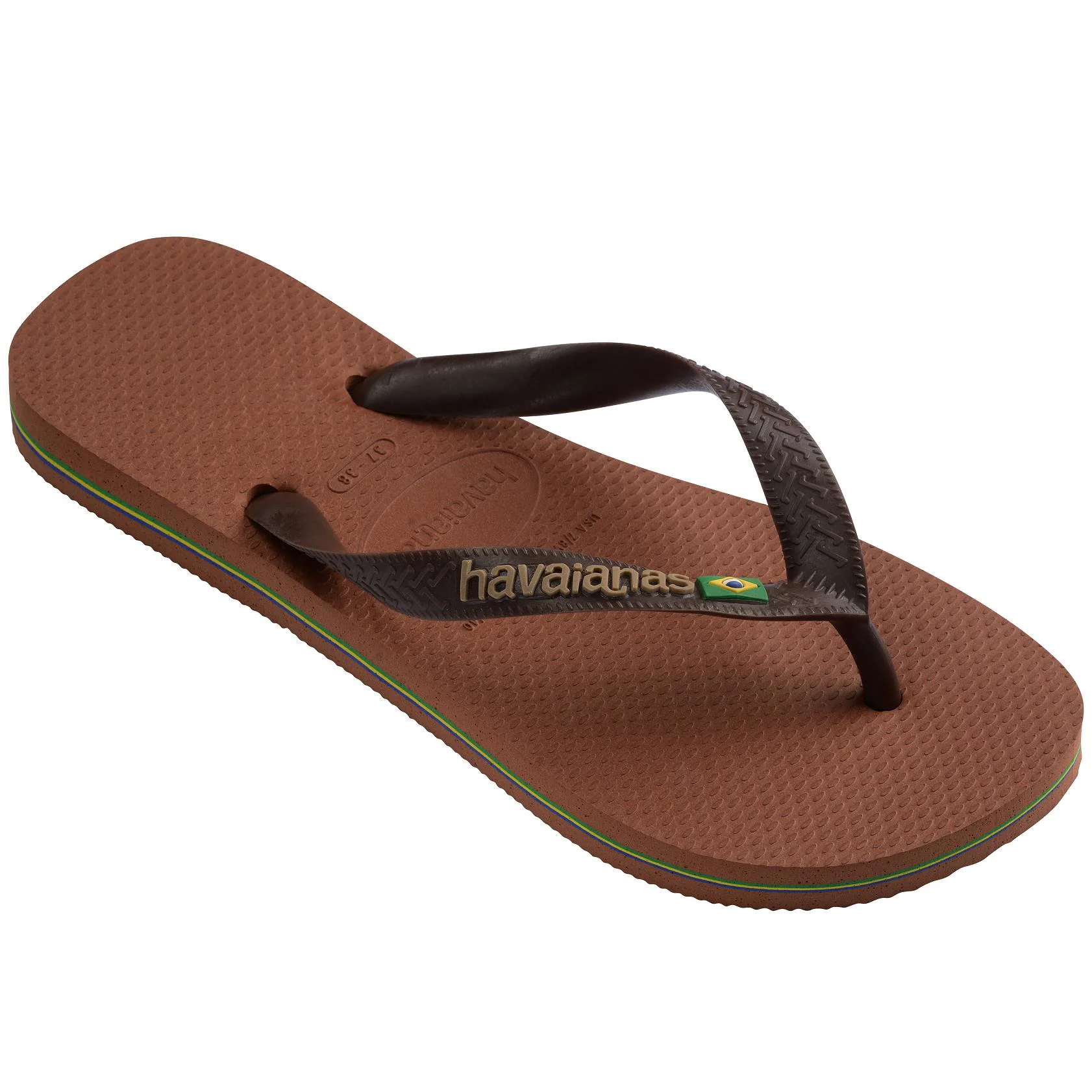 HAVAIANAS Brasil Logo Kahverengi Parmak Arası Terlik 4110850-2815 HAVAIANAS Brasil Logo Kahverengi Parmak Arası Terlik 4110850-2815