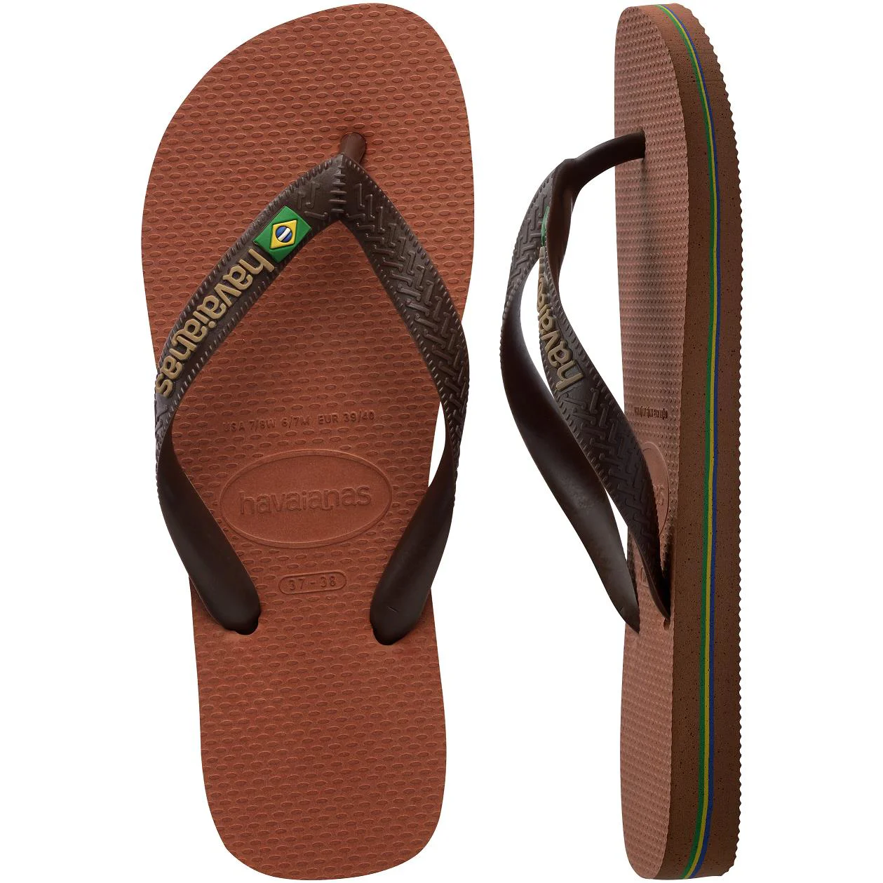HAVAIANAS Brasil Logo Kahverengi Parmak Arası Terlik 4110850-2815 HAVAIANAS Brasil Logo Kahverengi Parmak Arası Terlik 4110850-2815