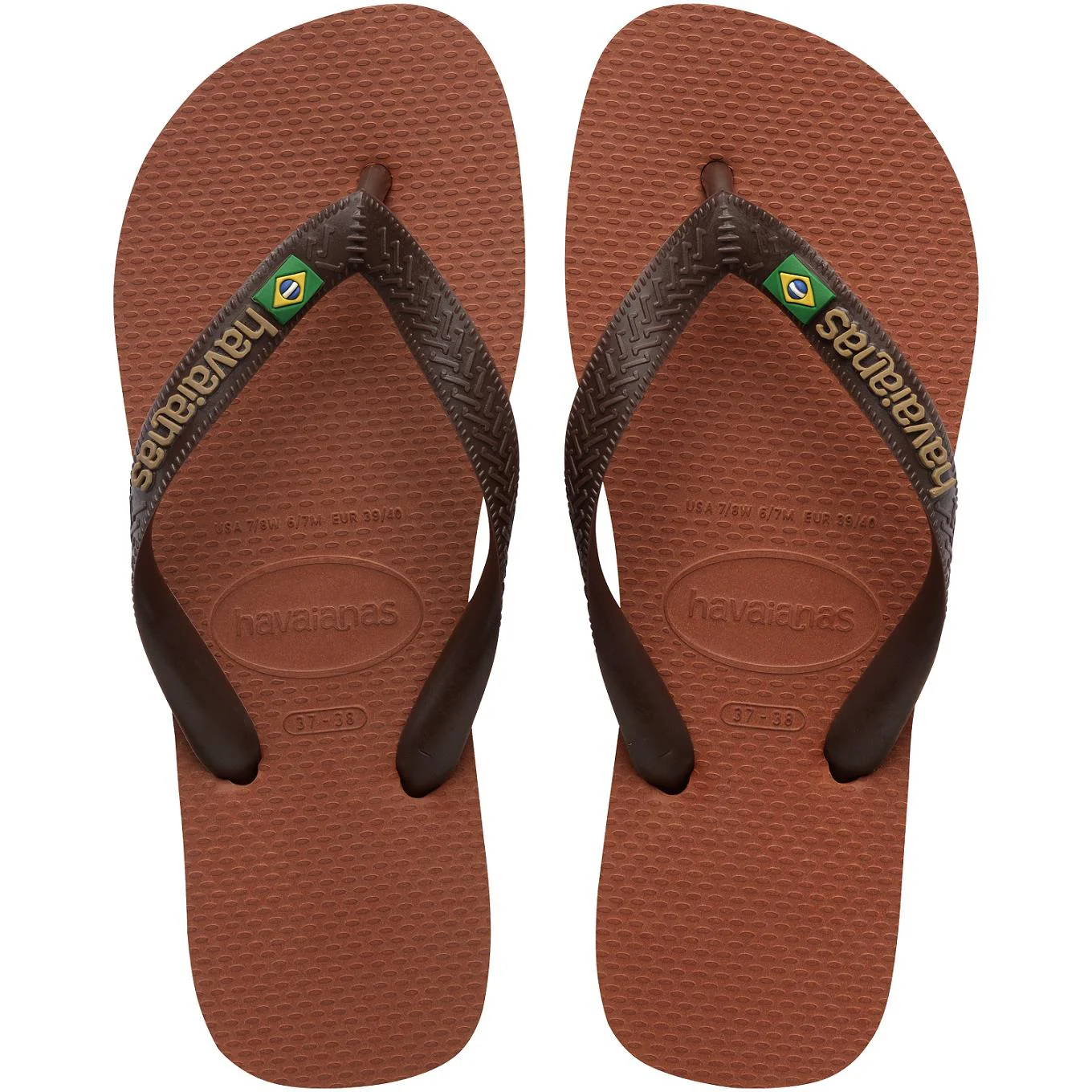 HAVAIANAS Brasil Logo Kahverengi Parmak Arası Terlik 4110850-2815 HAVAIANAS Brasil Logo Kahverengi Parmak Arası Terlik 4110850-2815