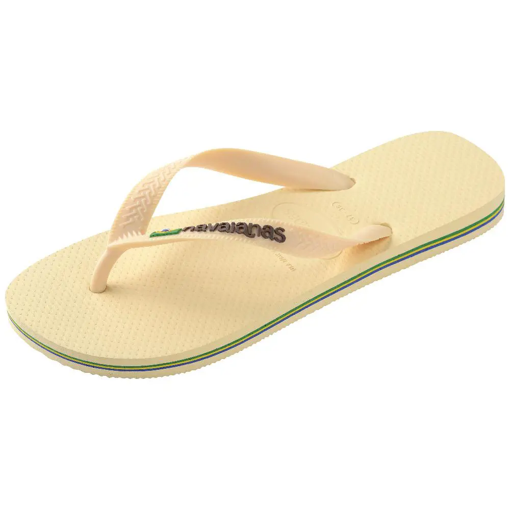 HAVAIANAS Brasil Logo Buttercream Parmak Arası Terlik 4110850-925 HAVAIANAS Brasil Logo Buttercream Parmak Arası Terlik 4110850-925