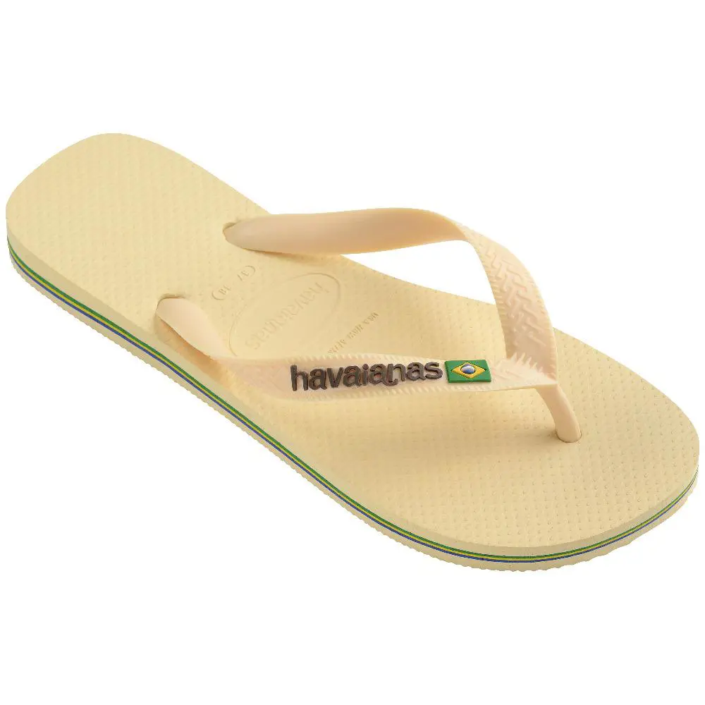 HAVAIANAS Brasil Logo Buttercream Parmak Arası Terlik 4110850-925 HAVAIANAS Brasil Logo Buttercream Parmak Arası Terlik 4110850-925