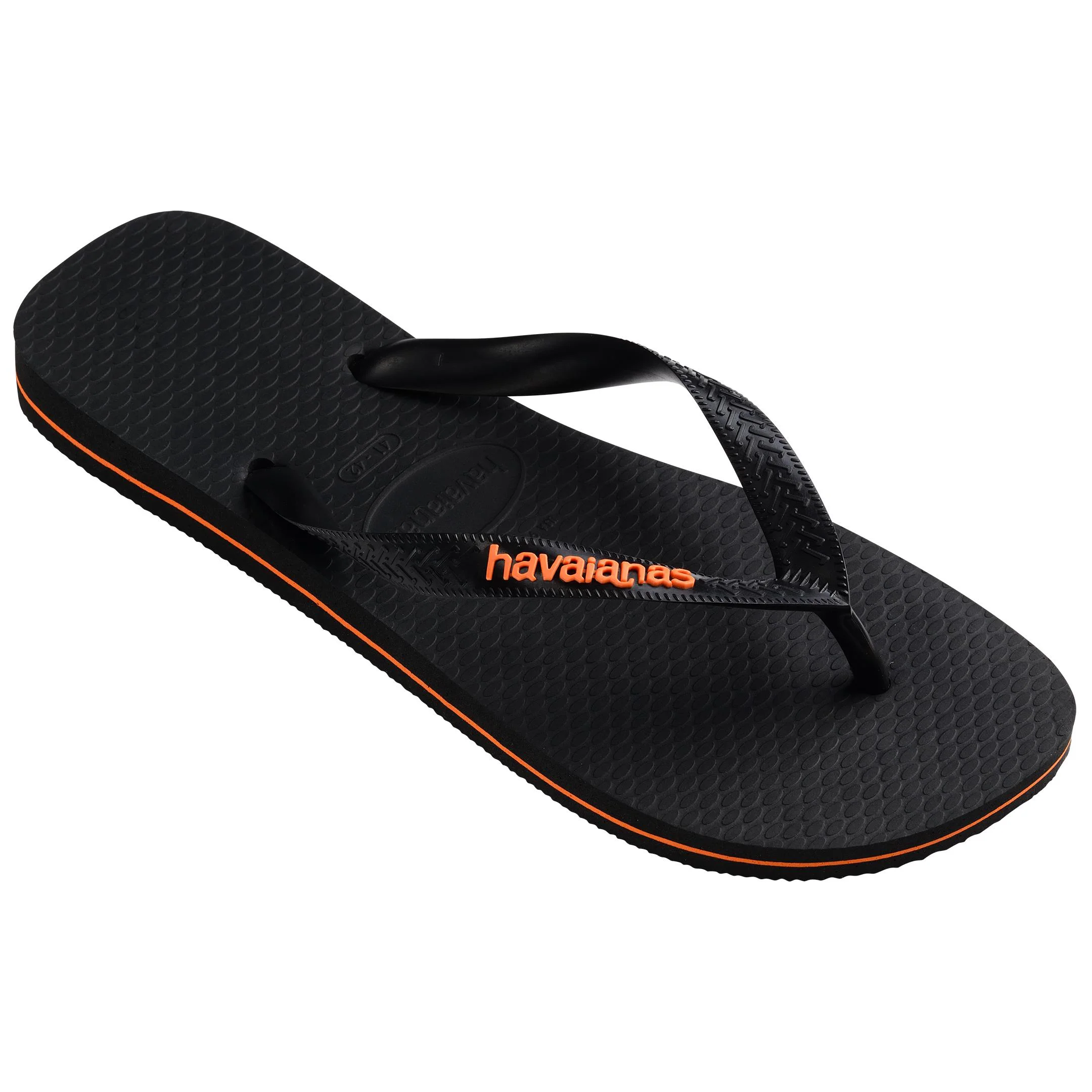 HAVAIANAS Logo Filete Black/ Begonia Orange 4108555-9456