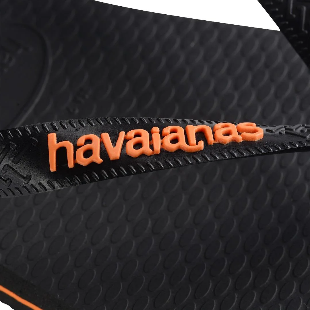 HAVAIANAS Logo Filete Black/ Begonia Orange 4108555-9456