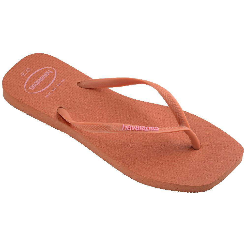 Havaianas  Square Logo Pop Up Pink Clay Parmak Arası Terlik 414895