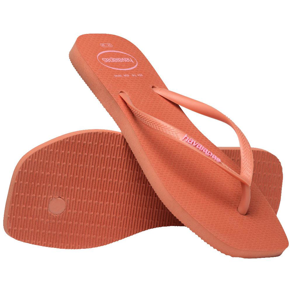 Havaianas  Square Logo Pop Up Pink Clay Parmak Arası Terlik 414895