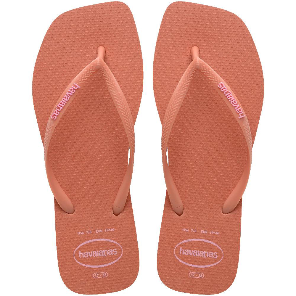 Havaianas  Square Logo Pop Up Pink Clay Parmak Arası Terlik 414895