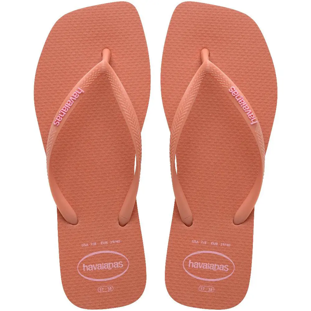 HAVAIANAS Square Logo Pop Up Pink Clay Parmak Arası Terlik 414895