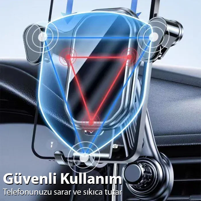 Havalandırma Tipi Telefon Tutucu - 360° Dönebilir Kompakt Araç İçi Standı Havalandırma Tipi Telefon Tutucu - 360° Dönebilir Kompakt Araç İçi Standı