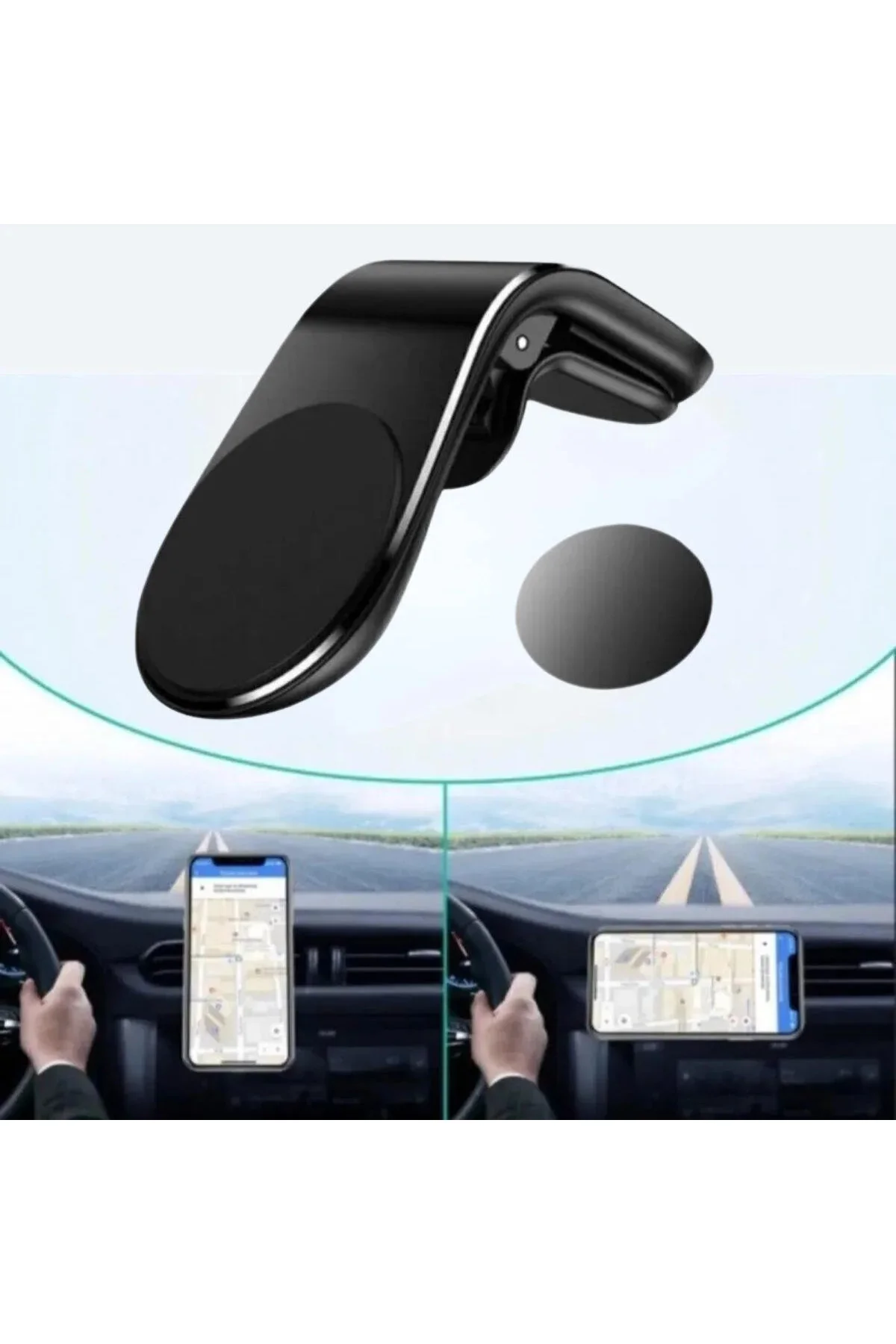 Havalanndırma Izgarasına Takılabilen Mandallı Mıknatıslı Oto Araç Içi Manyetik Telefon Tutucu Havalanndırma Izgarasına Takılabilen Mandallı Mıknatıslı Oto Araç Içi Manyetik Telefon Tutucu