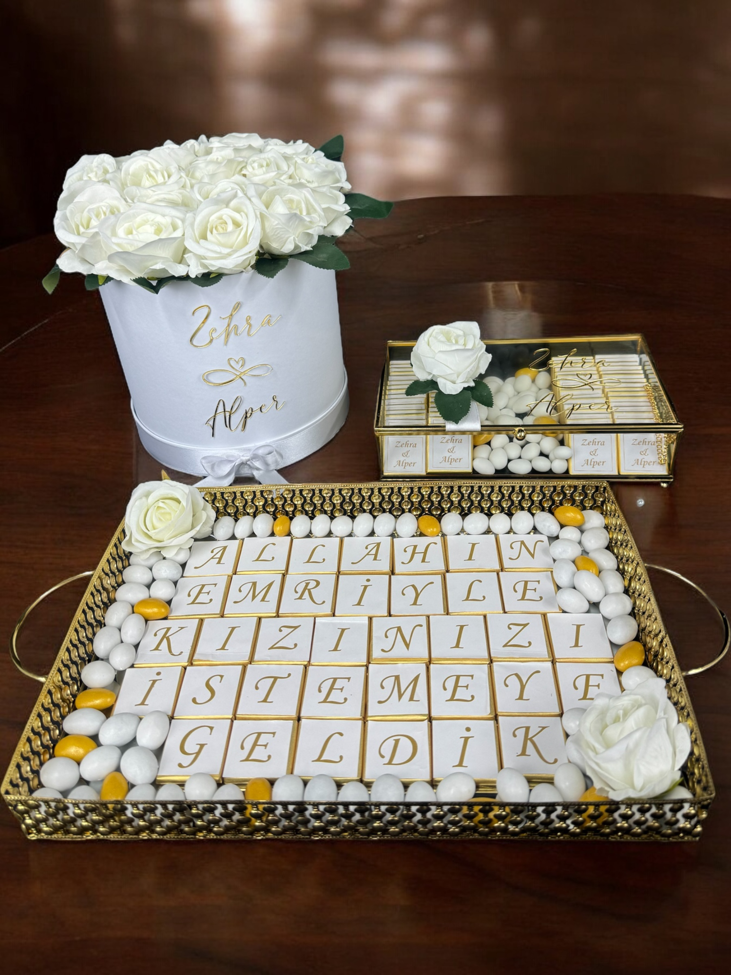 Haven Kız İsteme Çikolatası ve Kız İsteme Çiçeği Seti