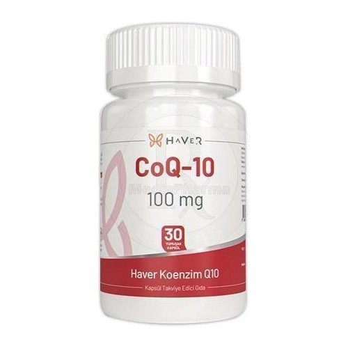 Haver Koenzim Q10 100 Mg Takviye Edici Gıda 30 Yumuşak Kapsül