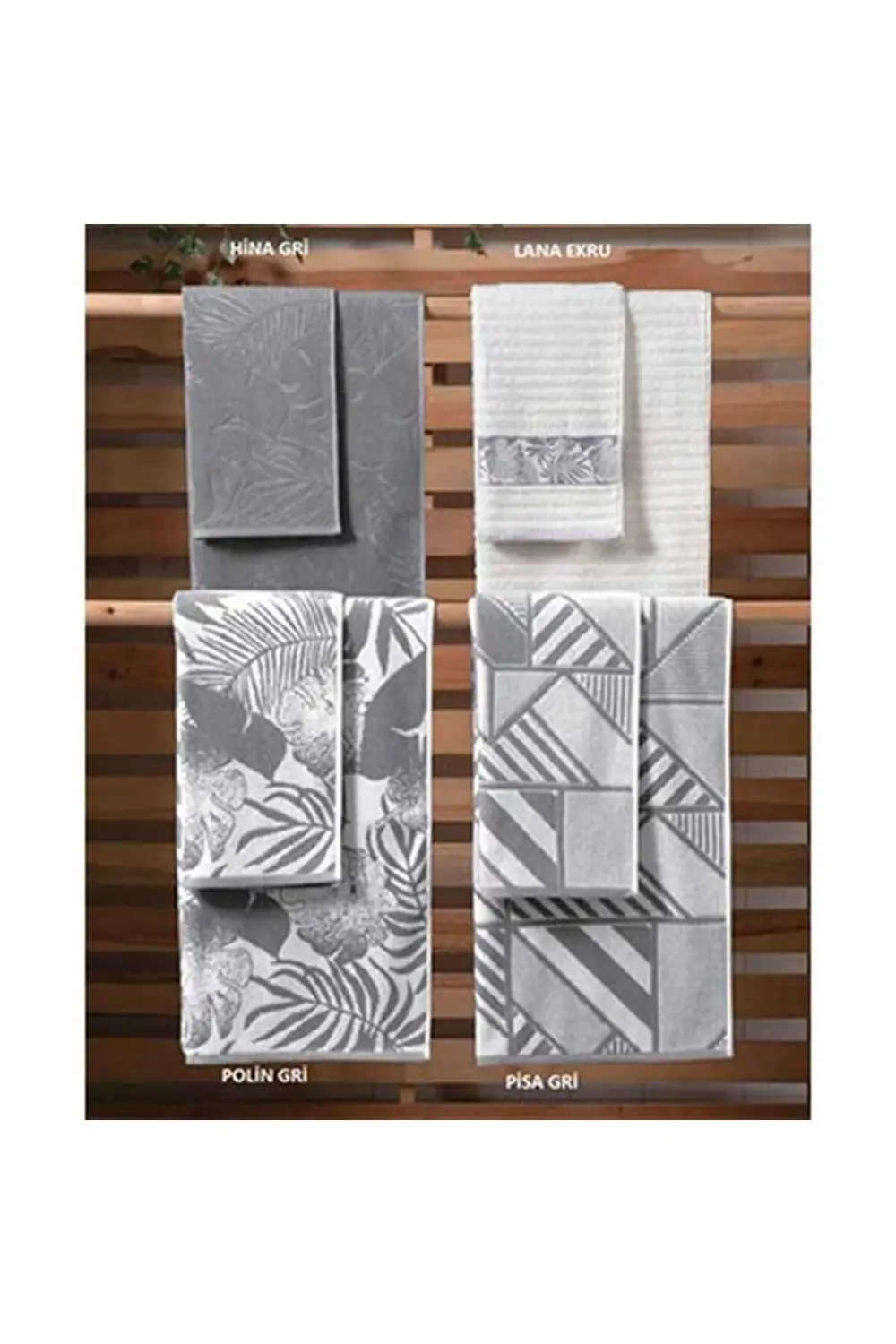 Havlu 50*90 Cm Pisa Gri