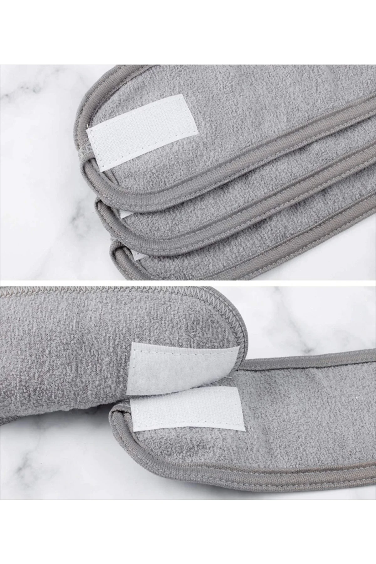 Havlu Saç Bandı 4'lü Sporcu Saç Bandı Makyaj Bandı Ter Bandı