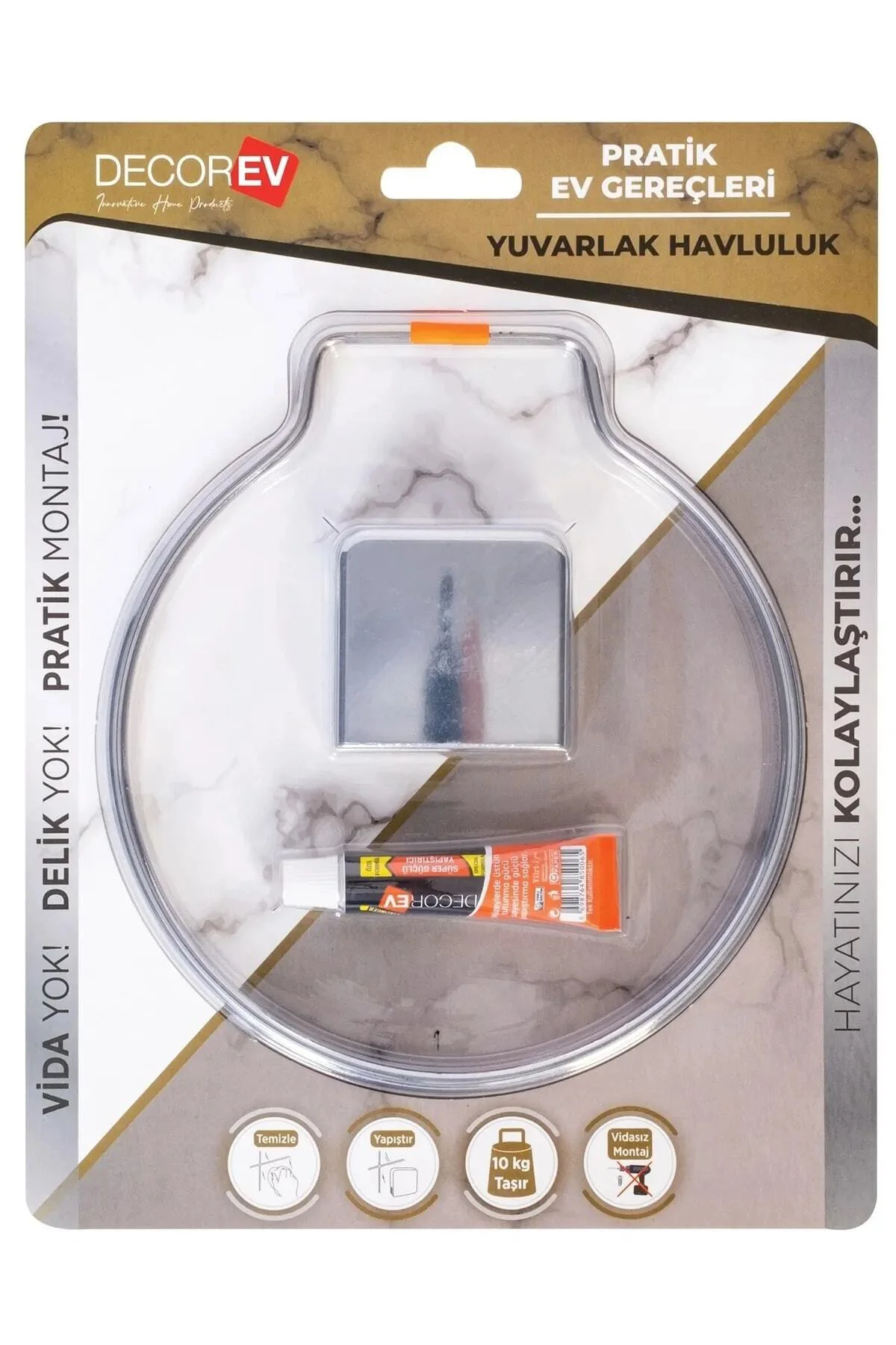 Havluluk Dc-4779 Krom Yuvarlak Havluluk Dc-4779 Krom Yuvarlak