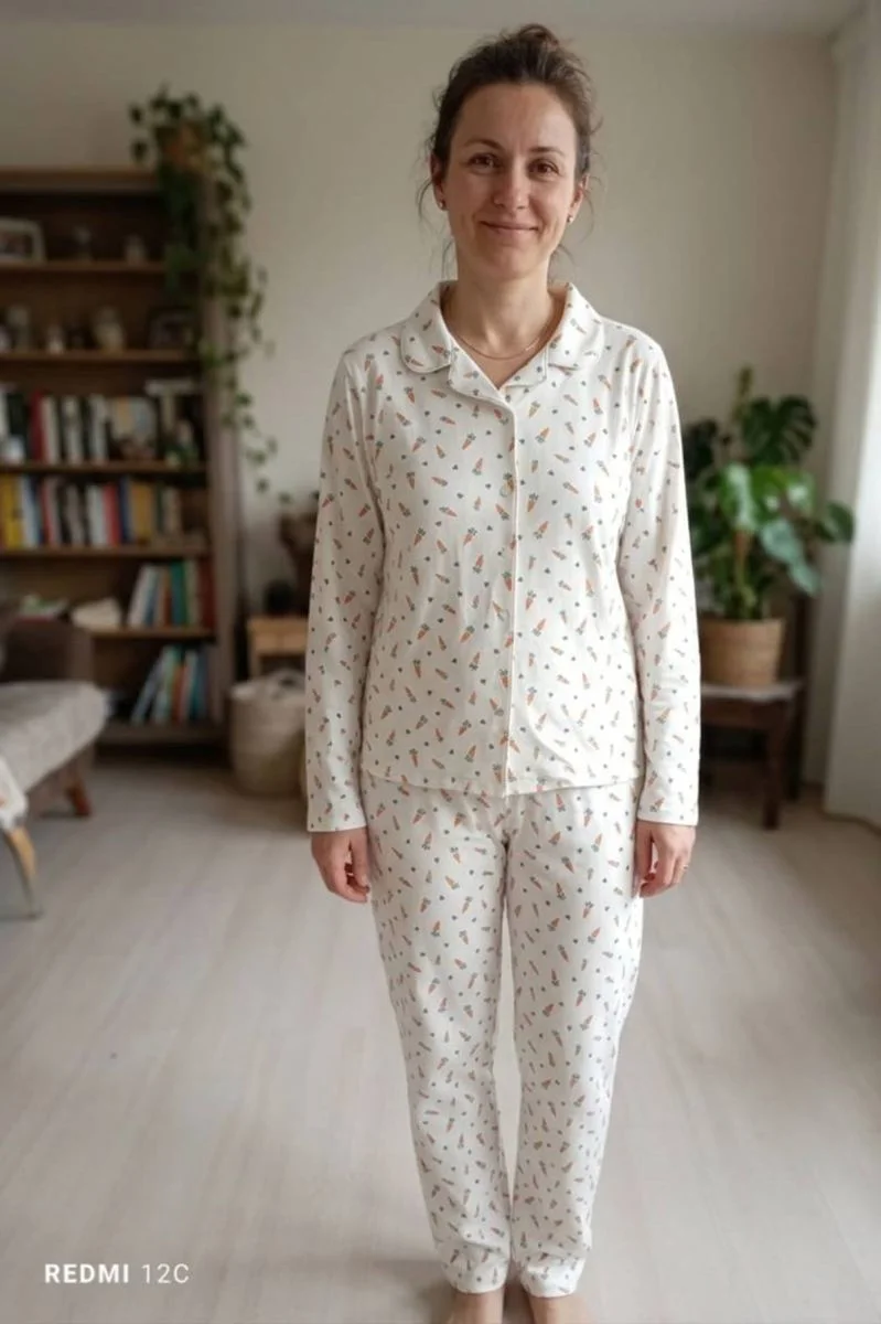 HAVUÇ DESEN ANNE BEBEK LOHUSA PİJAMA SET TAKIM 3 Ay HAVUÇ DESEN ANNE BEBEK LOHUSA PİJAMA SET TAKIM 3 Ay