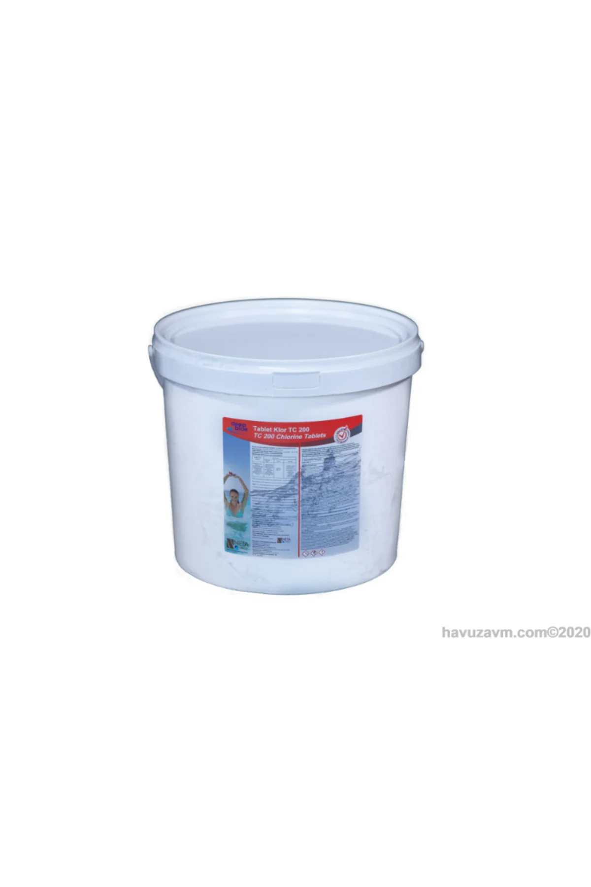 Havuzavm-tablet Klor 200 Gr. %90 10 Kg.