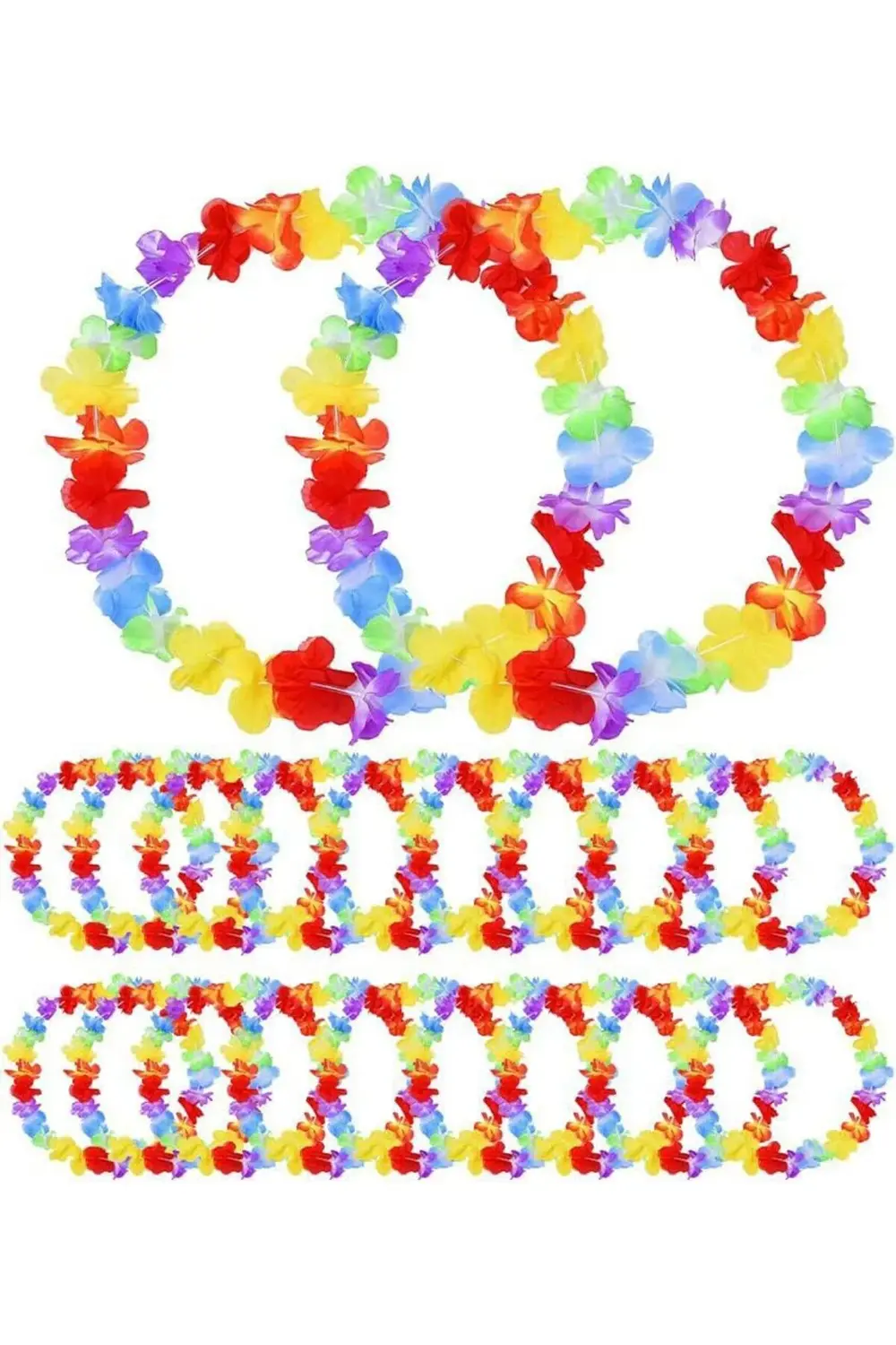 Hawaii Çiçekli Boyun Kolyesi 12 Adet