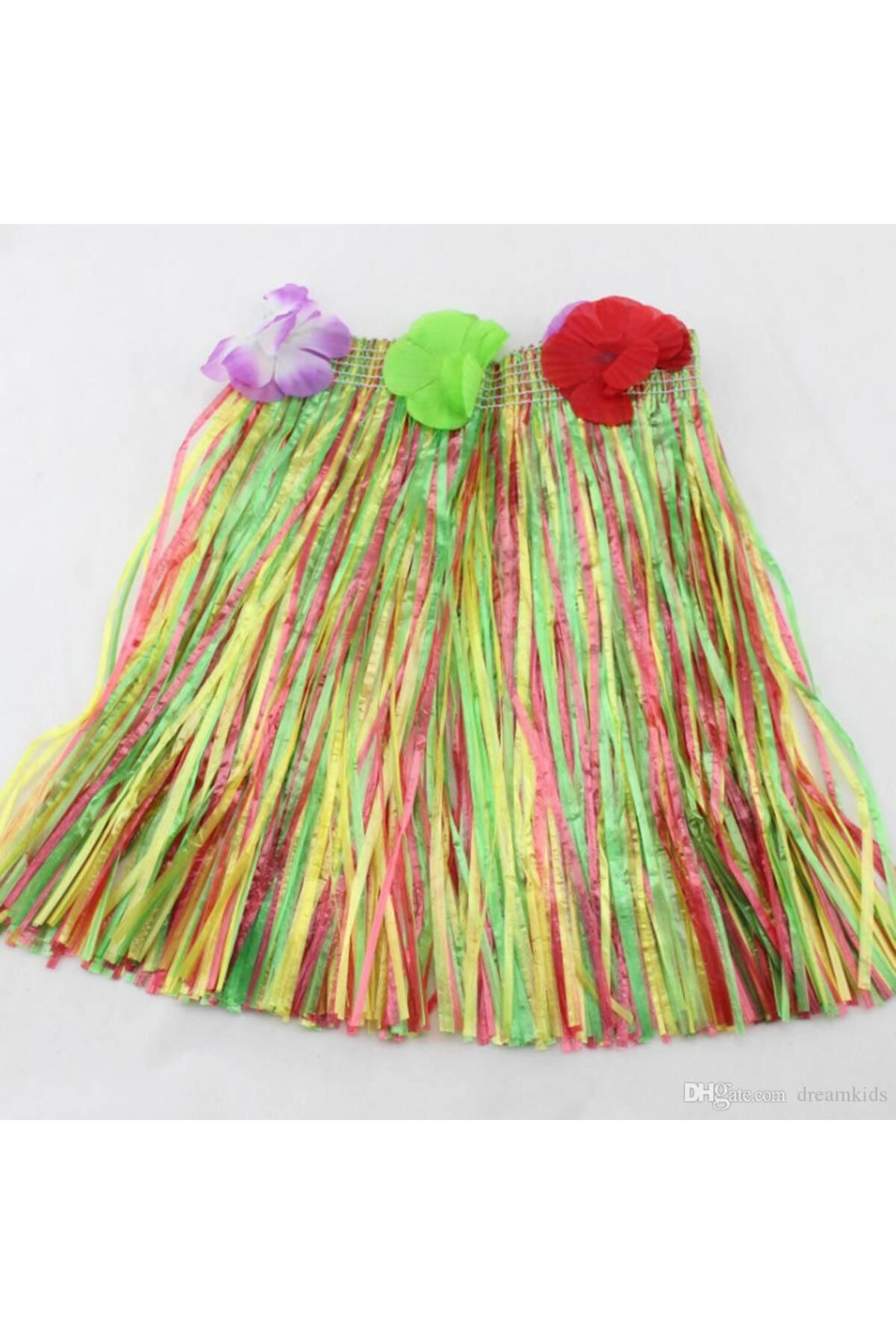 Ok Aksesuar Hawaii Hula Eteği Karişik Renk 40 Cm  Go50602905280
