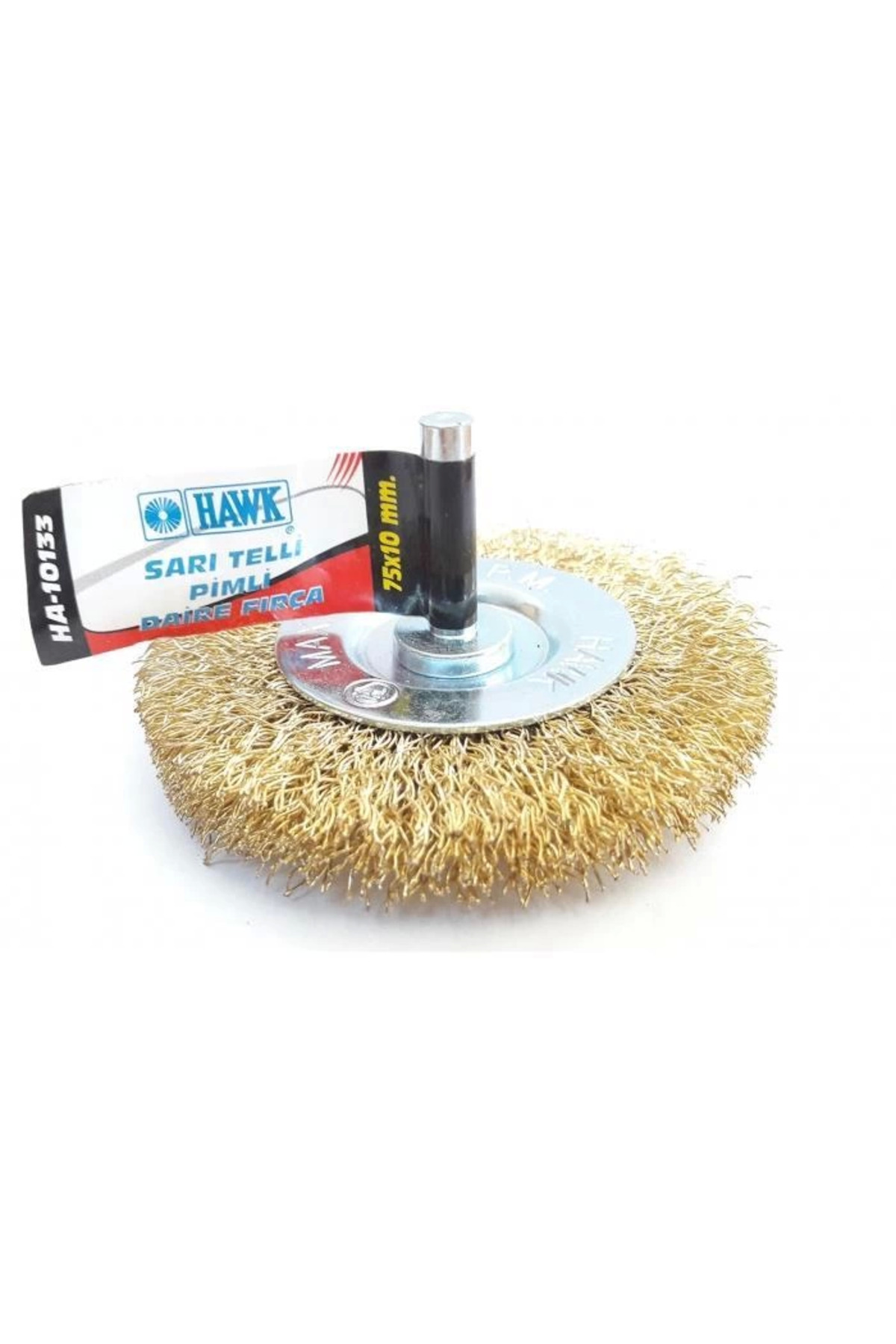 Non Ni Hawk Ha10133 Pimli Sarı Tel Daire Fırça 75X10 Mm