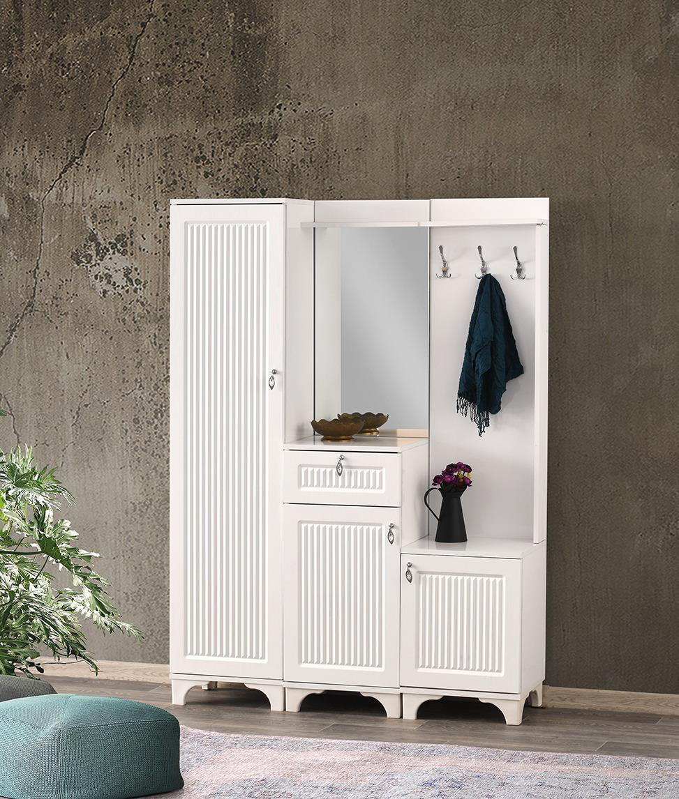 Erezogullari Mobilya Hayal Membran Askilikli Portmanto 135X36x186cm
