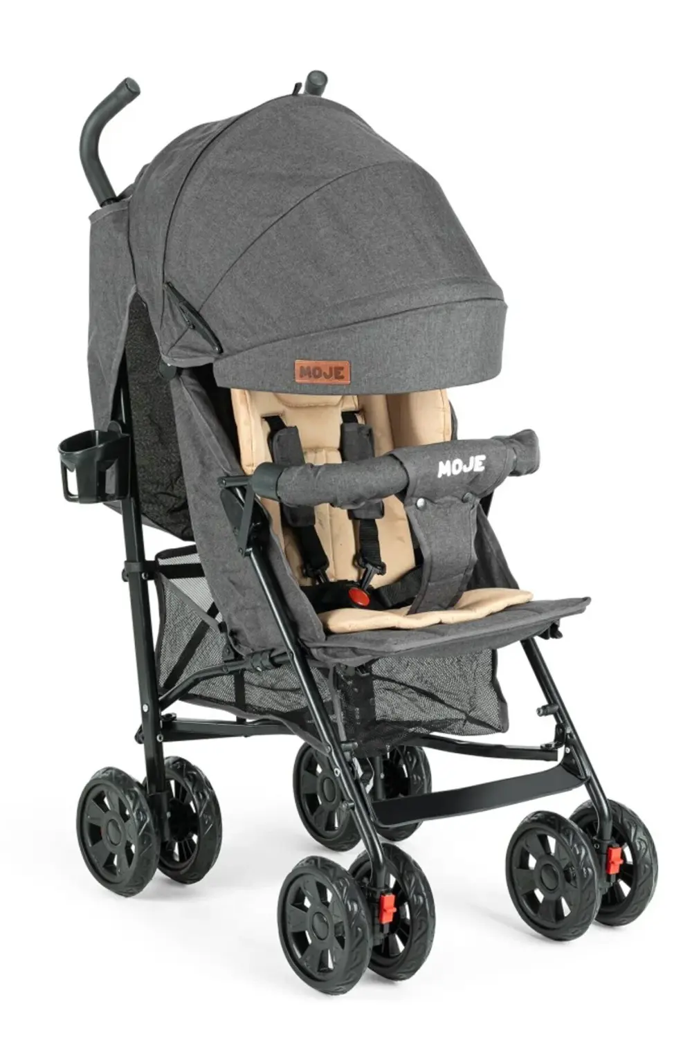 Hayal Oyuncak Atölyesi Strong Baston Bebek Arabası Antrasit Siyah