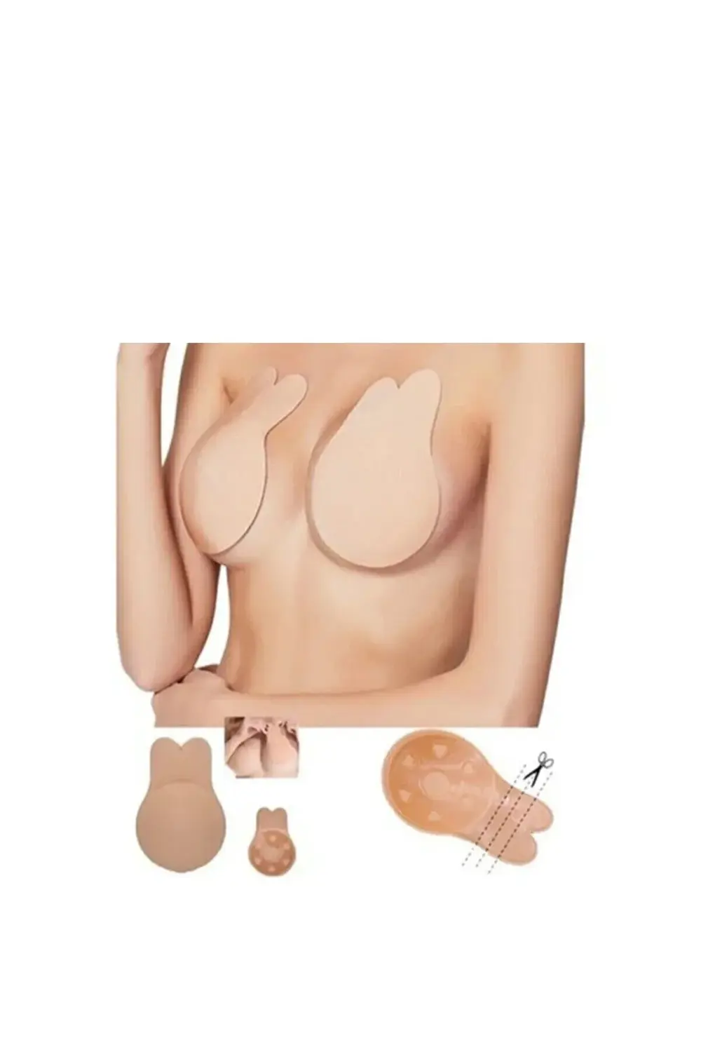 Hayalet Sütyen Krem L Beden