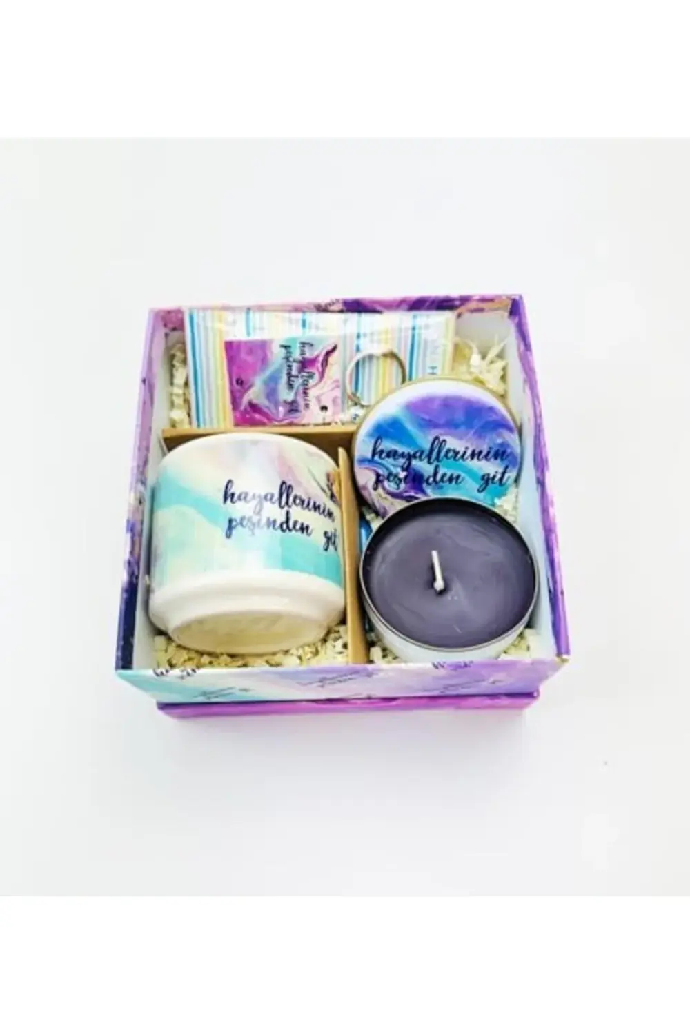 Hayallerinin Peşinden Git Tasarımlı Kutulu Hediye Seti 1178367