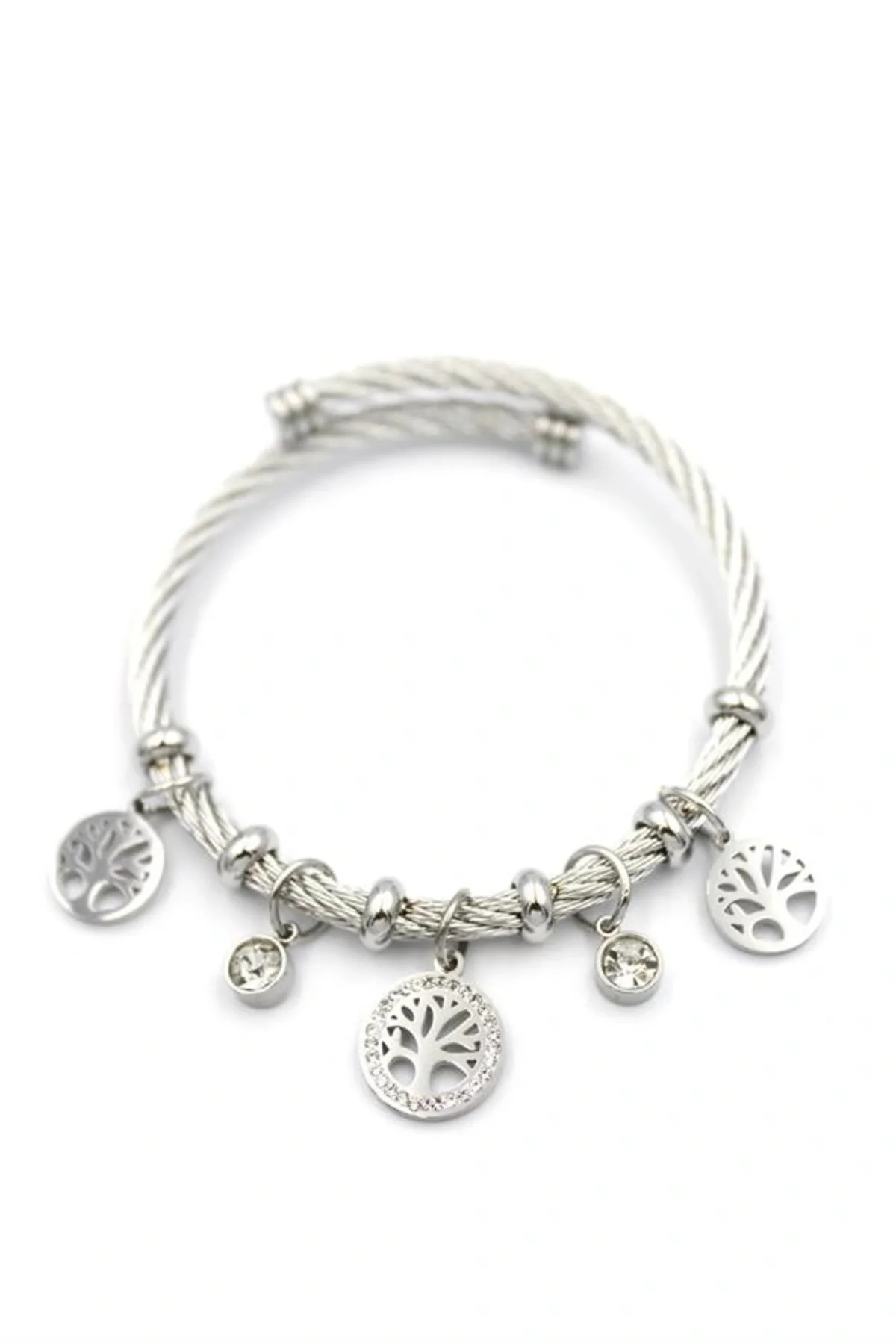 Hayat Ağacı Charm Bilezik - Gümüş