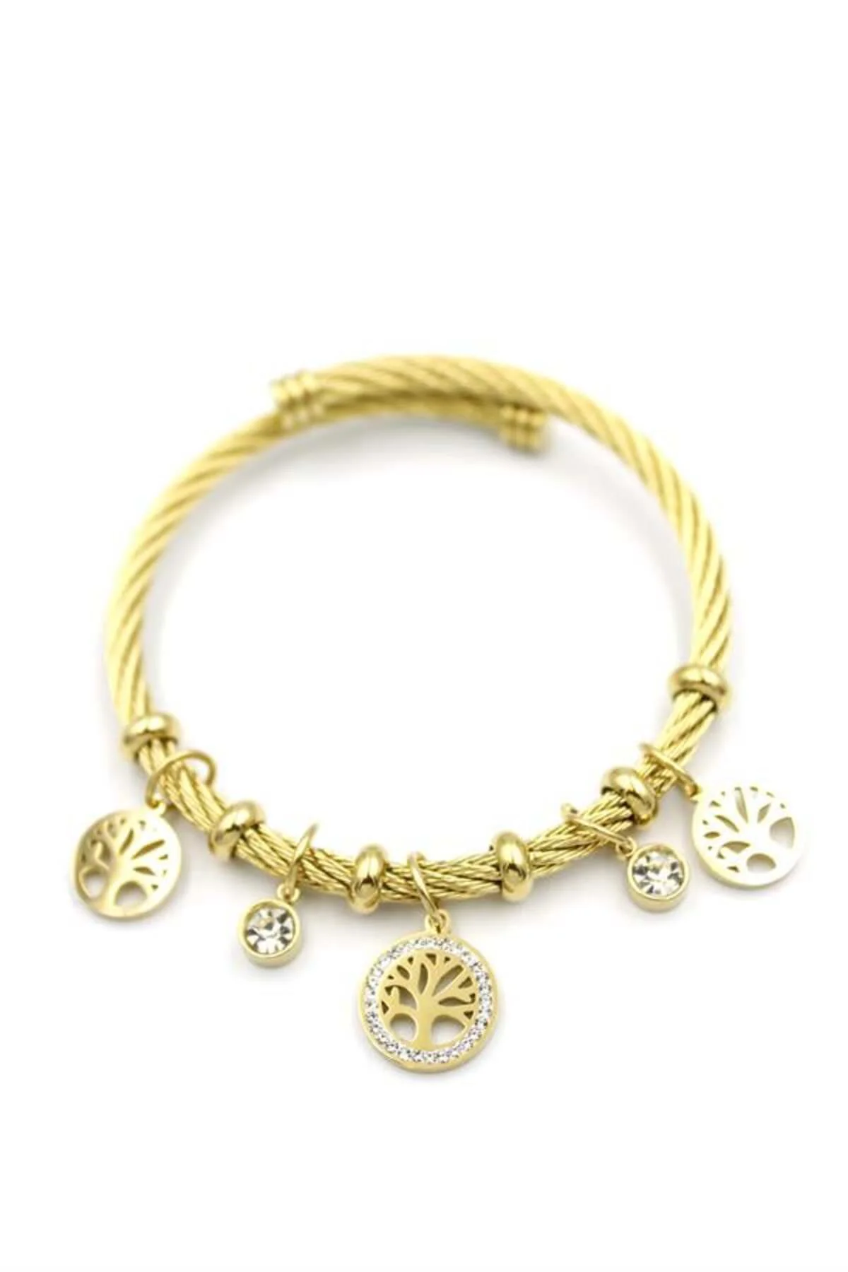 Hayat Ağacı Charm Bilezik - Altın