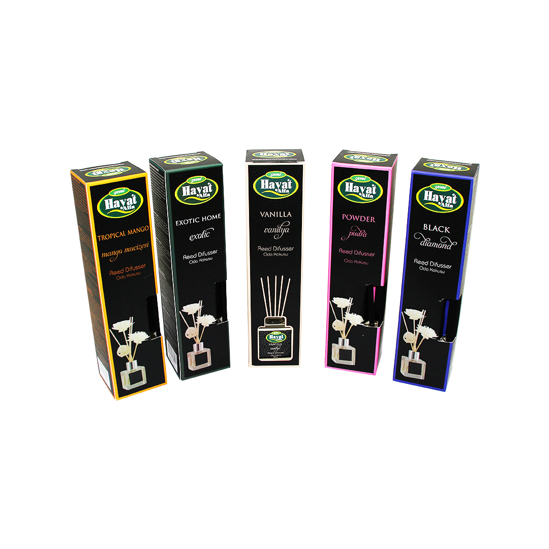 HAYAT ALFA KARE 100ML BAMBU ÇUBUKLU MİX ORTAM ODA KOKUSU (4490)