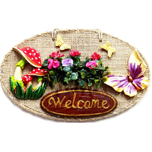 Hayat Bahçesi Welcome Yazılı Kapı ve Duvar Süsü Hayat Bahçesi Welcome Yazılı Kapı ve Duvar Süsü