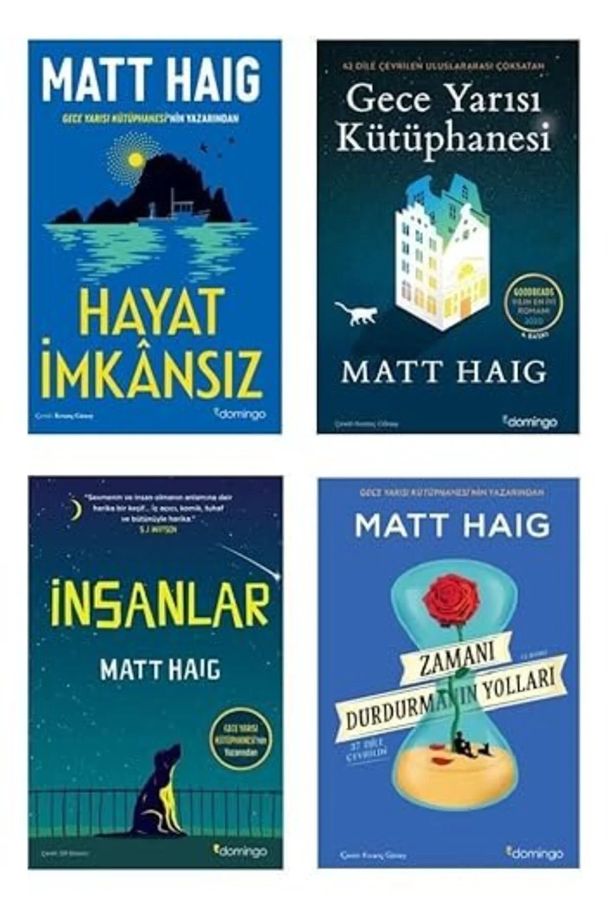 HAYAT IMKANSIZ+GECEYARISI KUTUPHANESI+INSANLAR+ZAMANI DURDURMANIN YOLLARI (4SET)