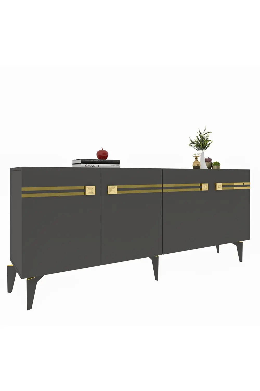 HAYATCT (KB150)  KONSOL ANTRASİT-ALTIN