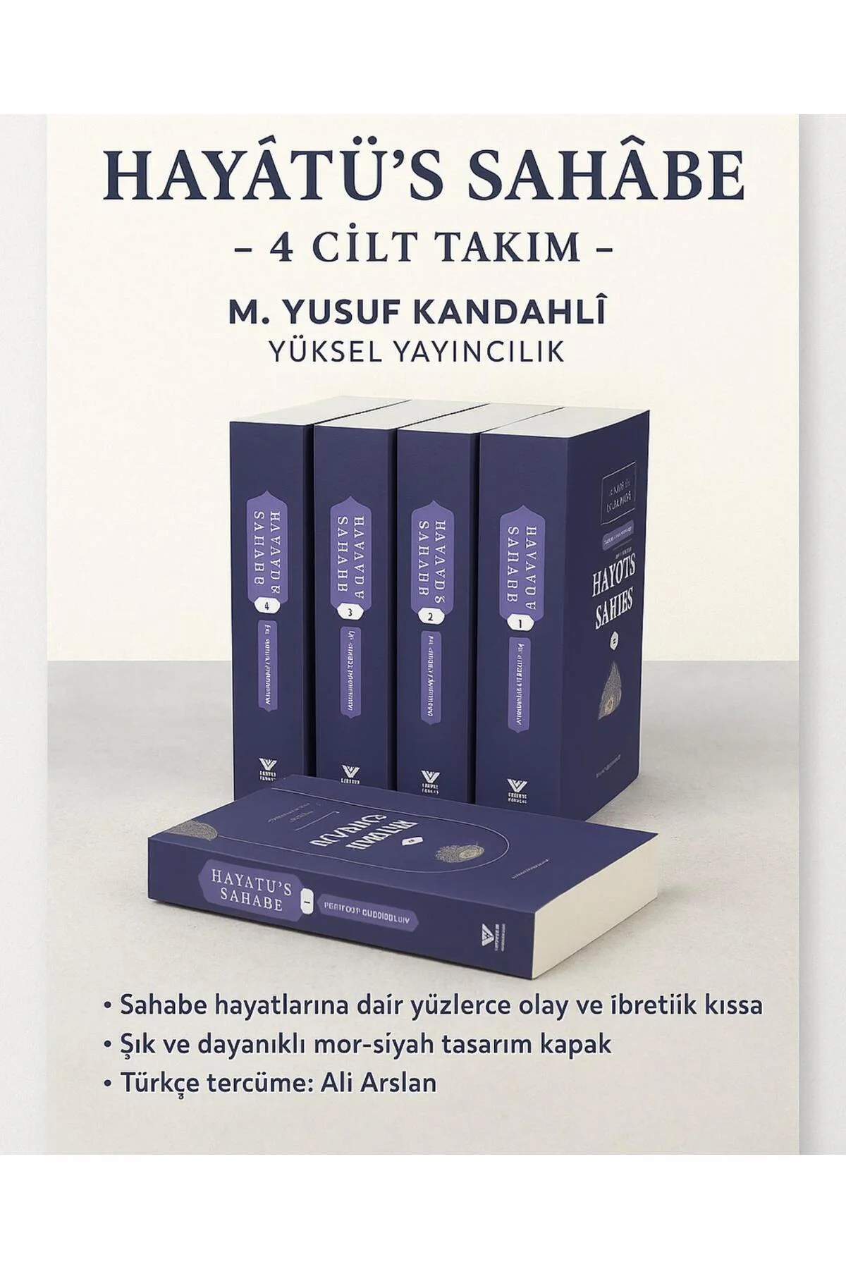 hayatüs sahabe 4 cilt takım m.yusuf kandehlevi kutulu özel baskı 