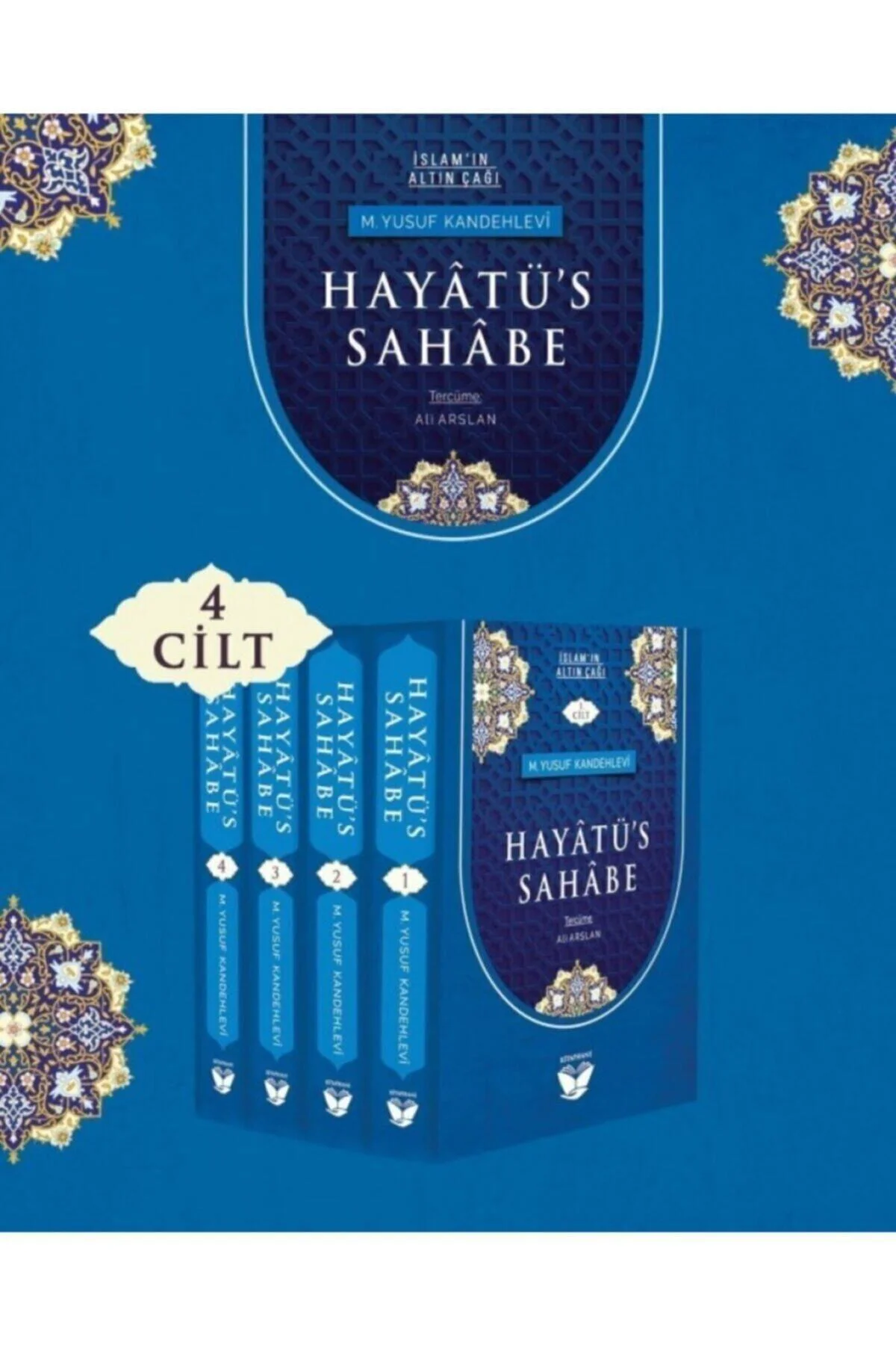 Hayatüs Sahabe Tercümesi(4 Cilt)m.y.kandehlevi.sempatik Boy Ciltl