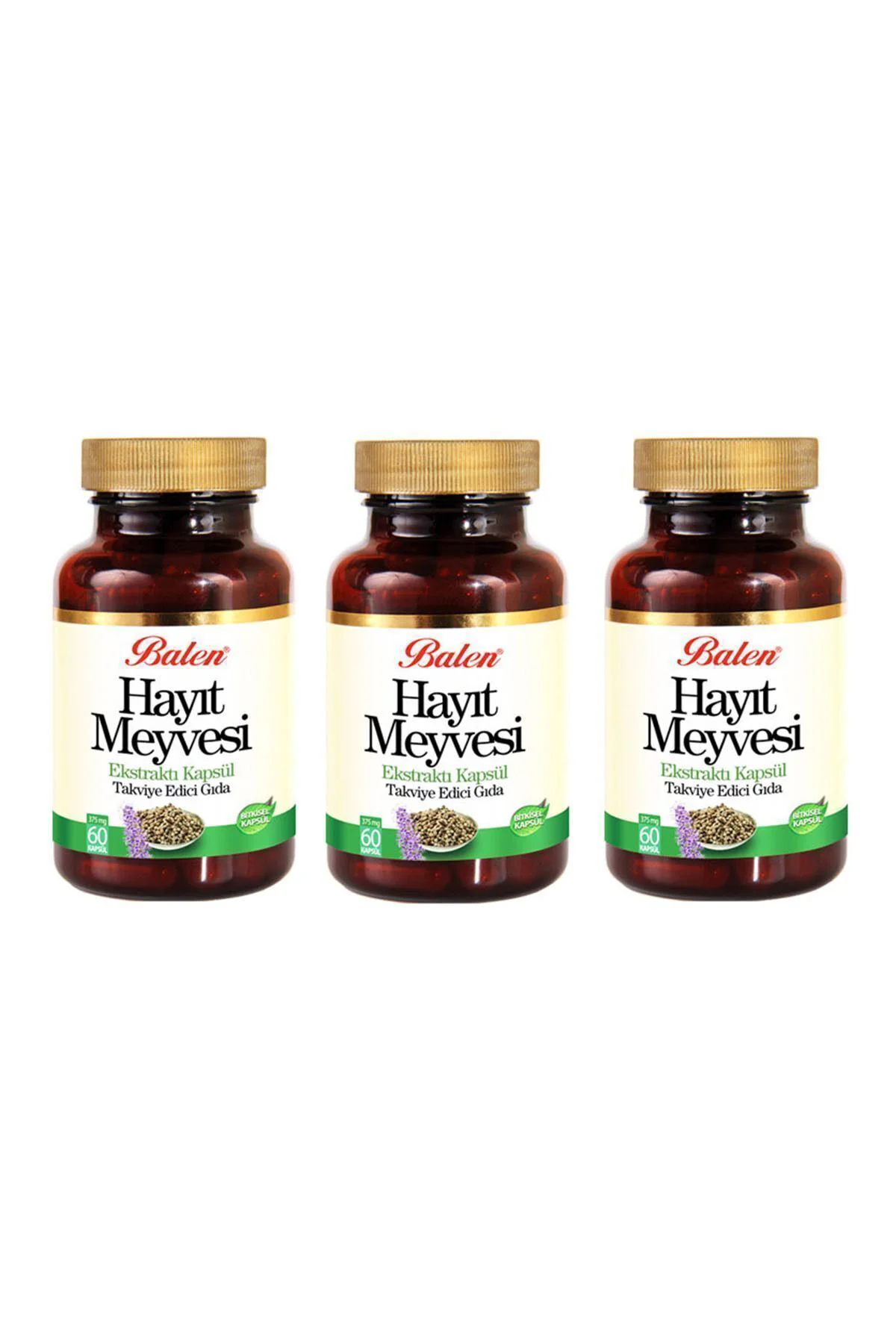 Hayıt Meyvesi Ekstraktı 375 Mg 60 Kapsül 3 Adet