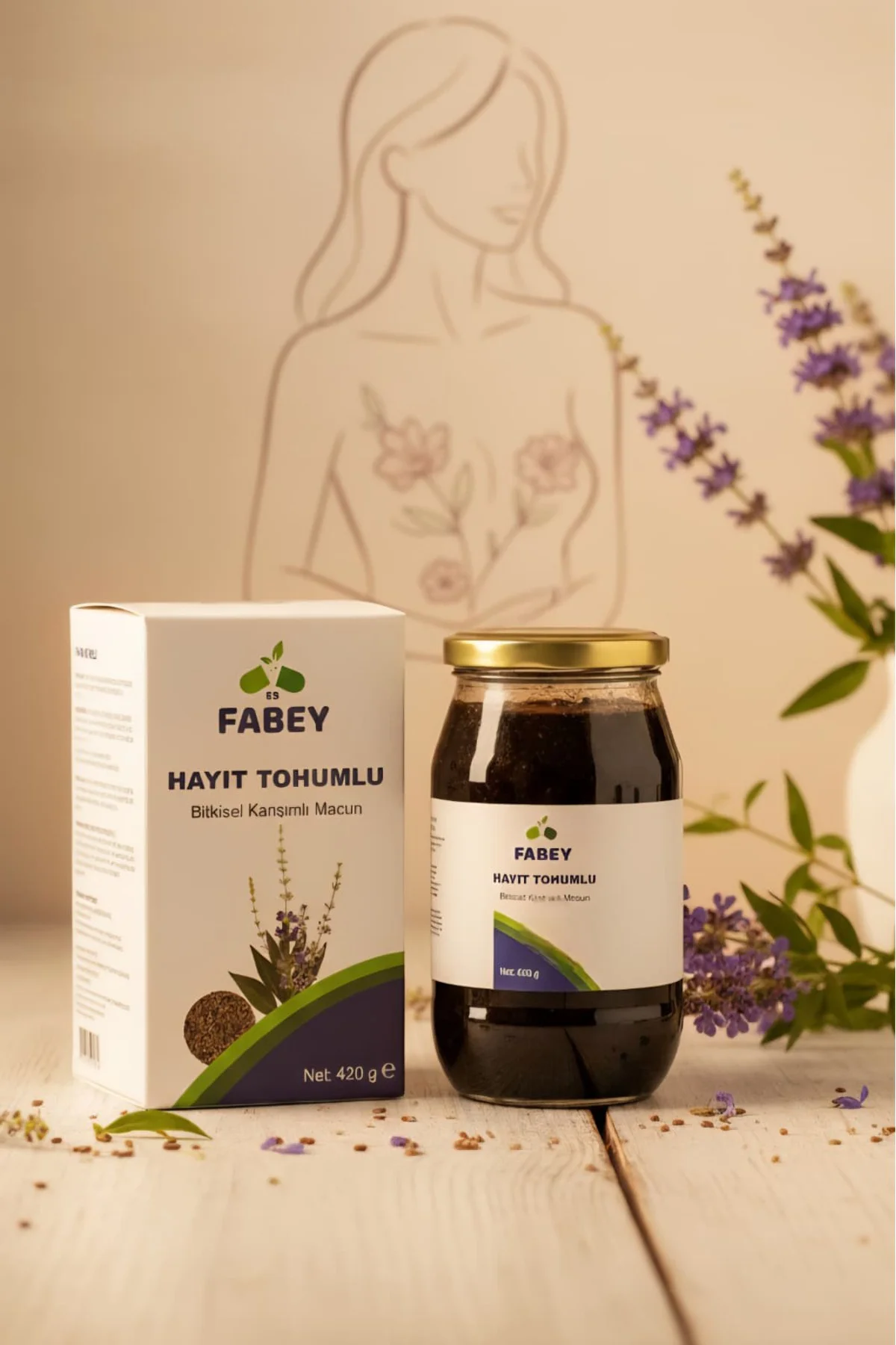 Hayıt Tohumlu Bitkisel Karışımlı Macun 420gr