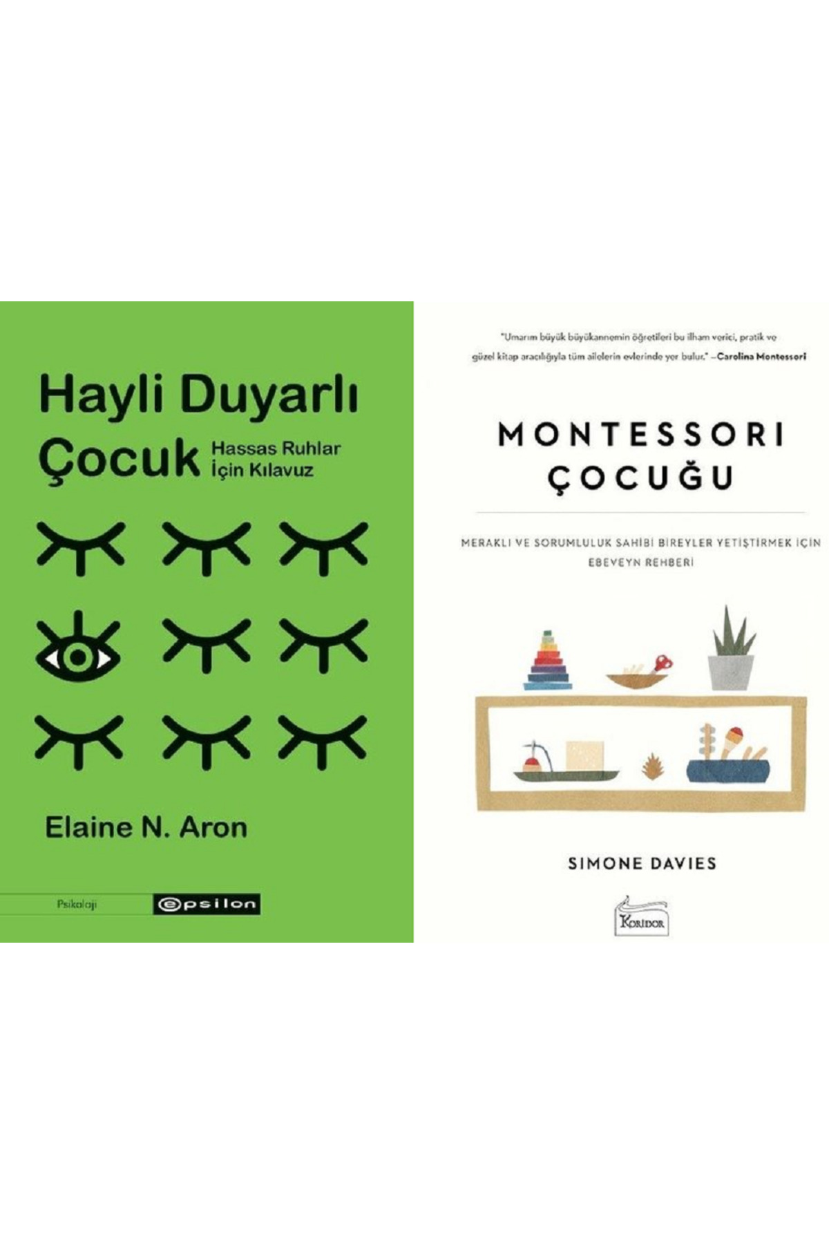 Epsilon Yayınevi Hayli Duyarlı Çocuk + Montessori Çocuğu 2 Kitap Set