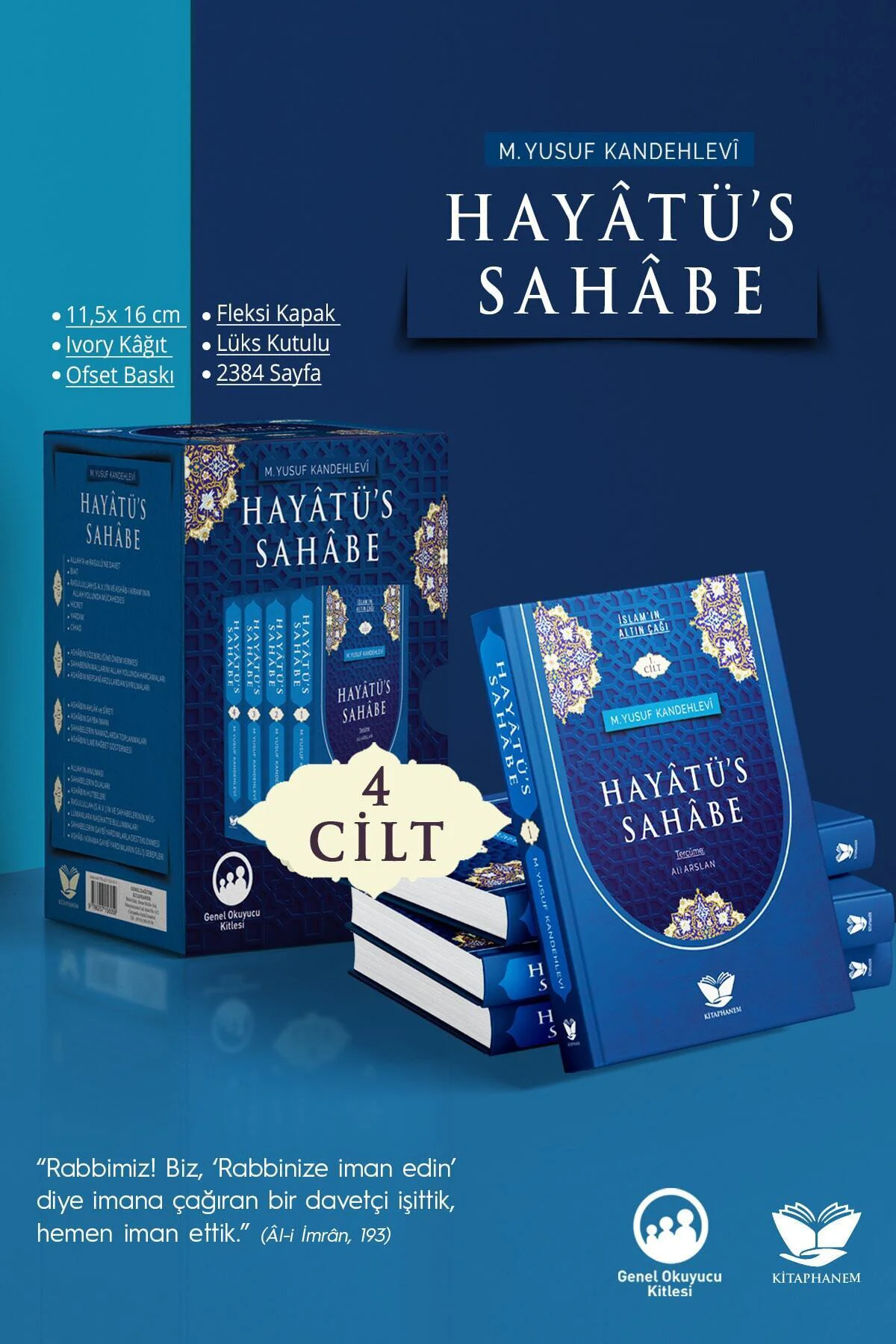 Hayâtü's Sahâbe 4 Cilt Set Hayâtü's Sahâbe 4 Cilt Set